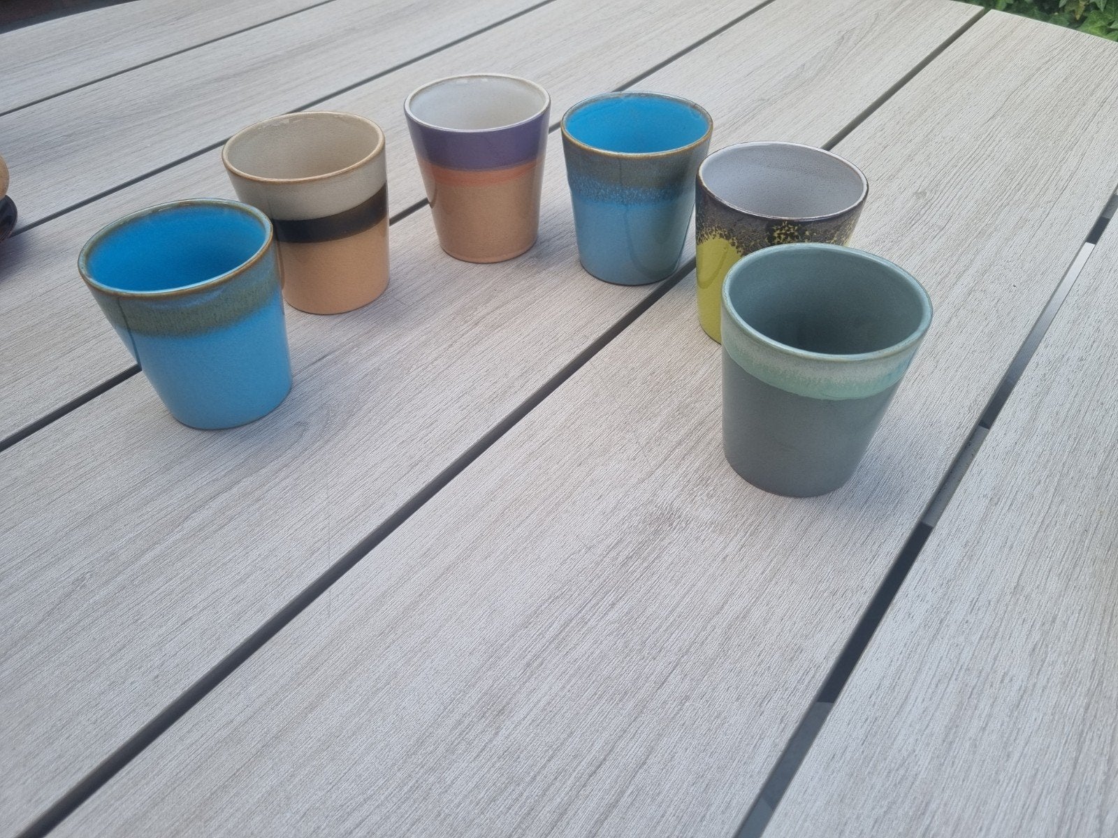 6 koffie mokken hk living, Ophalen, Keramiek, Overige stijlen, Kop(pen) en/of Schotel(s)