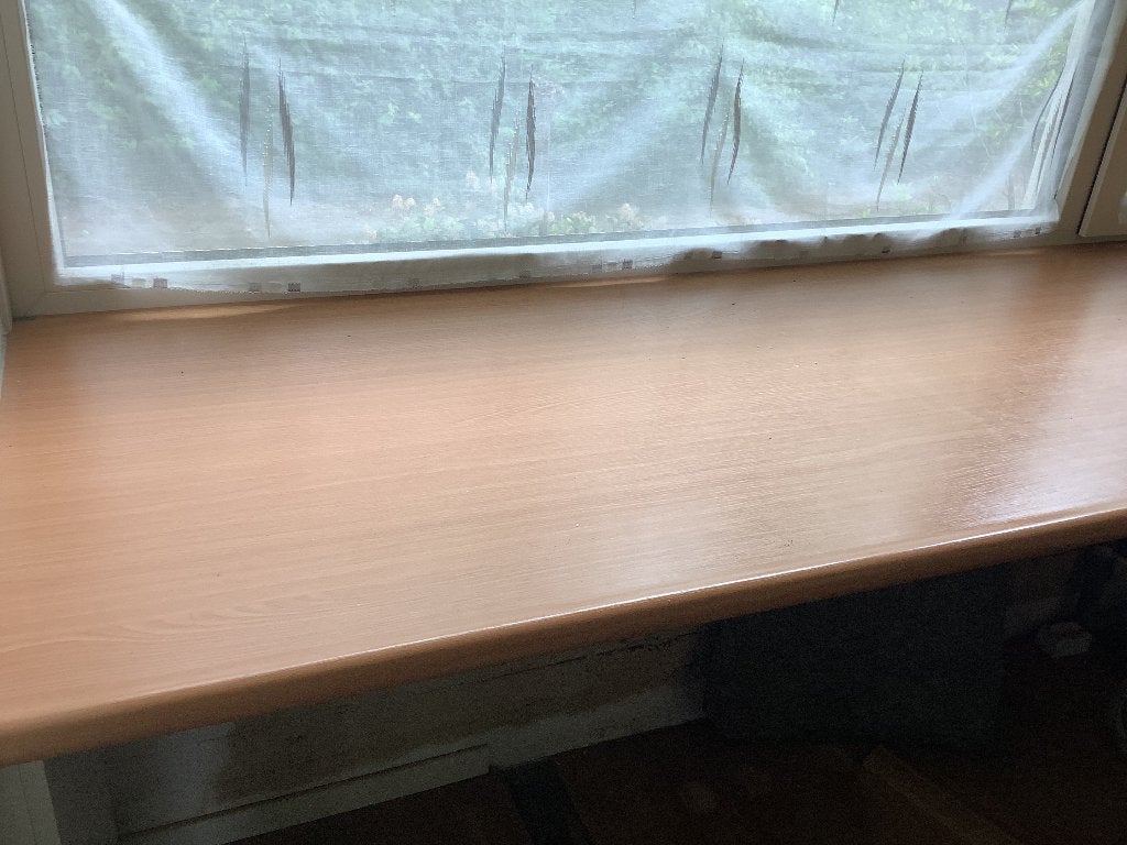 Beuken kleurig aanrechtblad, Ophalen, Gebruikt, 75 cm of meer, 200 cm of meer