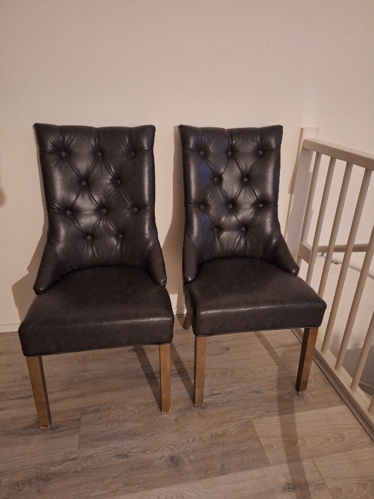 Vintage stoelen, Ophalen, Gebruikt, Bruin, Vintage