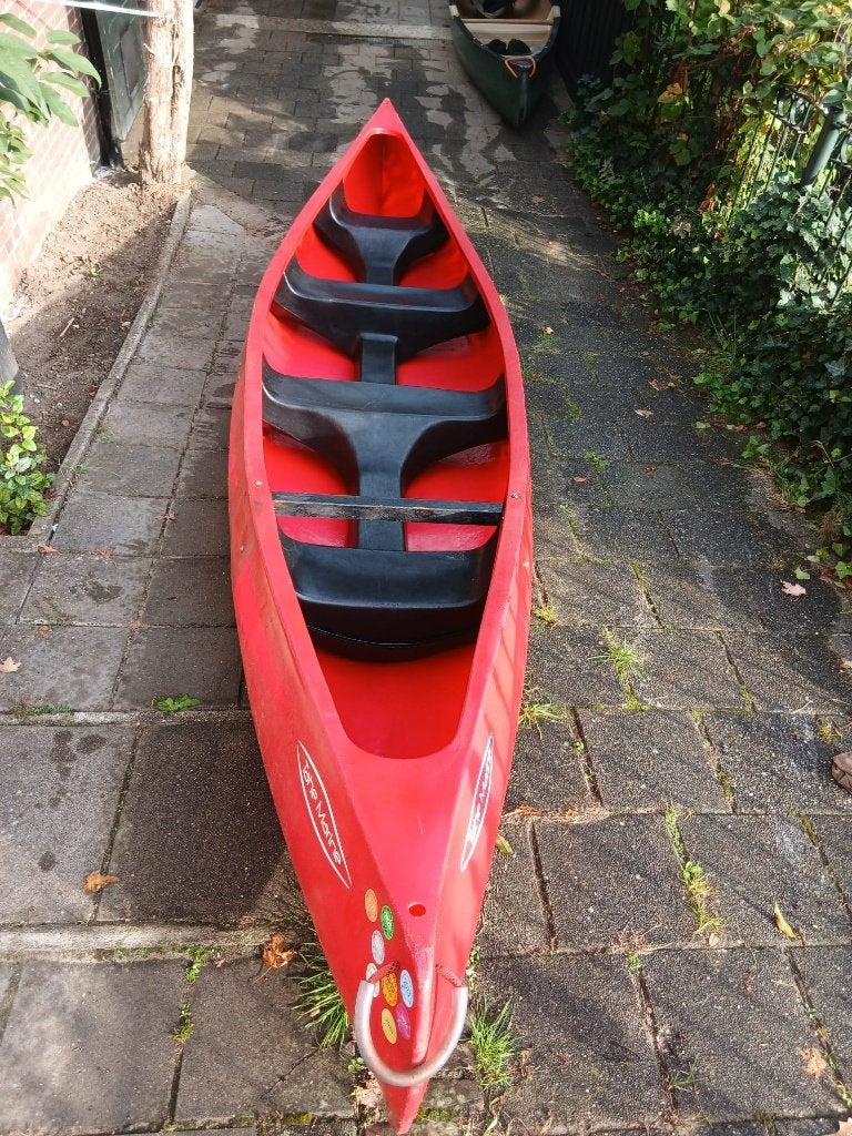 Tahe Marine  Canadese Kano 5 meter – 4 bankjes, Ophalen, Gebruikt, Canadese kano of Open kano, Met peddels