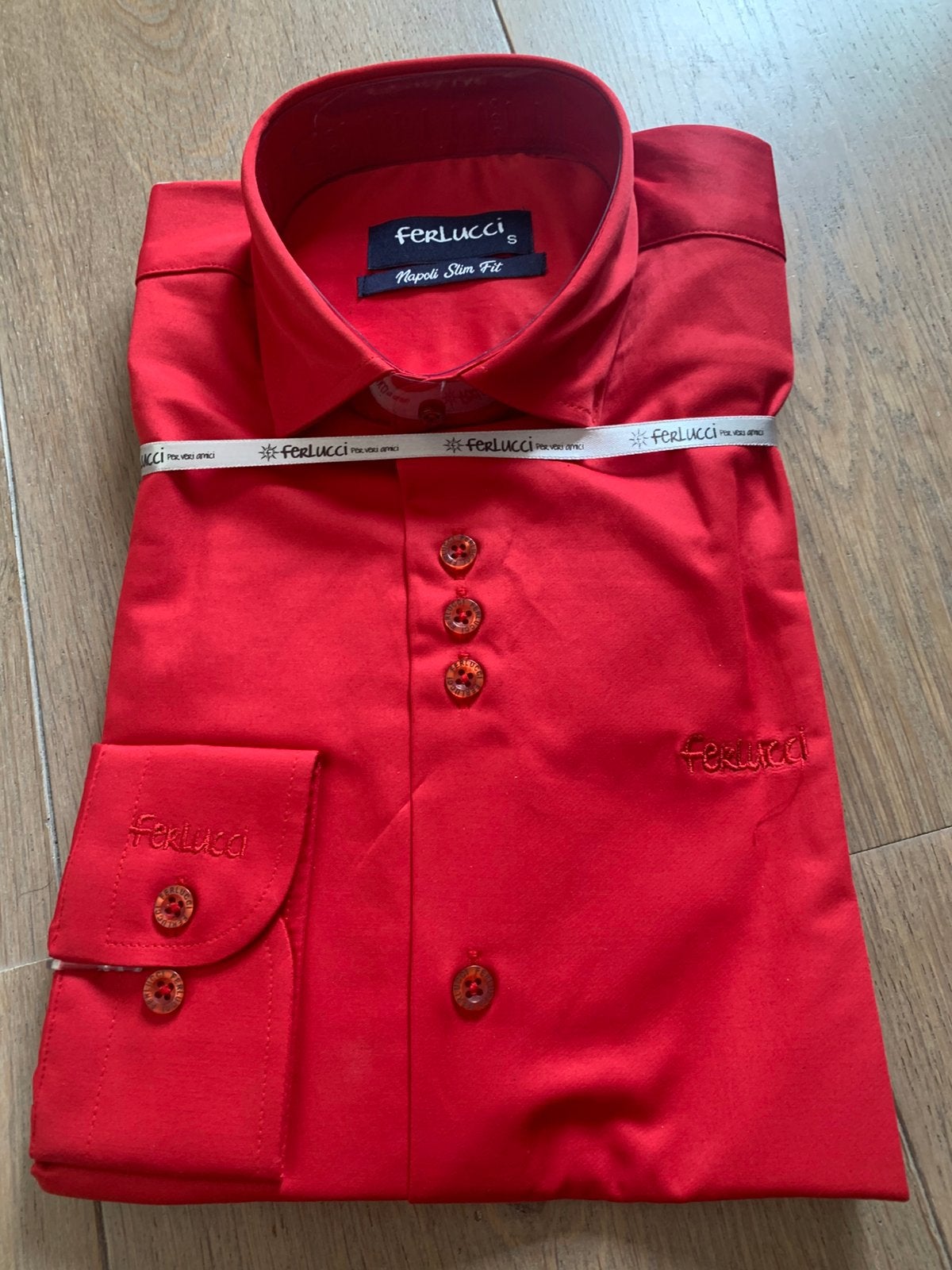 Overhemd maat s, Ophalen of Verzenden, Nieuw, Rood, Halswijdte 39/40 (M)