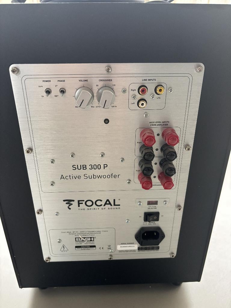 Focal Sub 300P –  subwoofer in zeer goede staat, Audio, Tv en Foto, Luidsprekers, Subwoofer, Zo goed als nieuw, 120 watt of meer