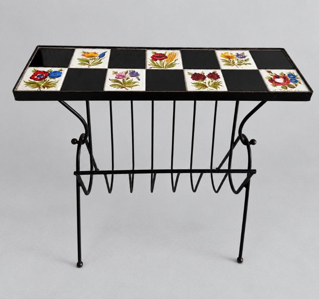 design N. Teplow tafel / tijdschriftenrek, Ophalen