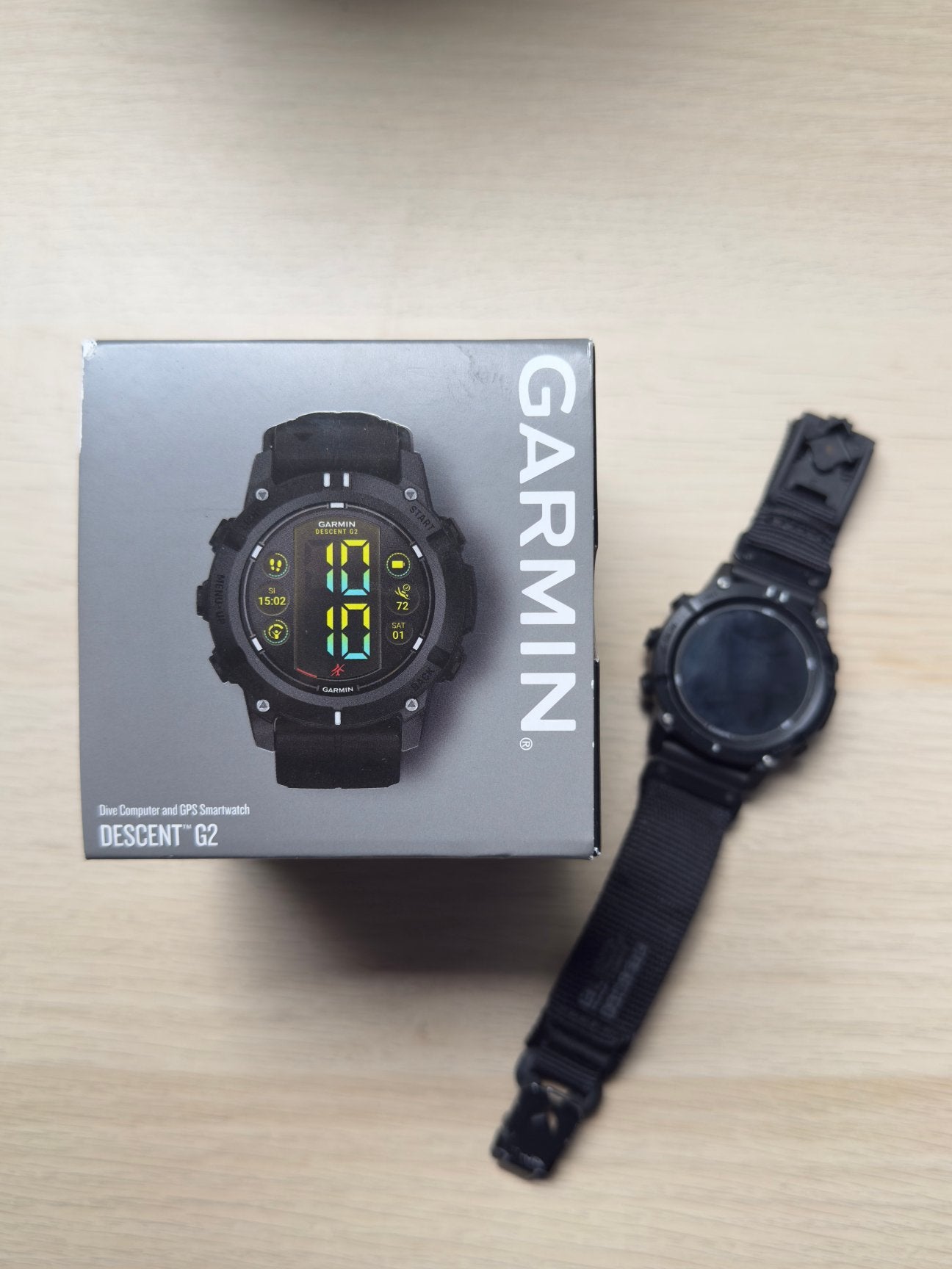 Garmin Descent g2, Zwart, Ophalen of Verzenden, Zo goed als nieuw, Waterdicht