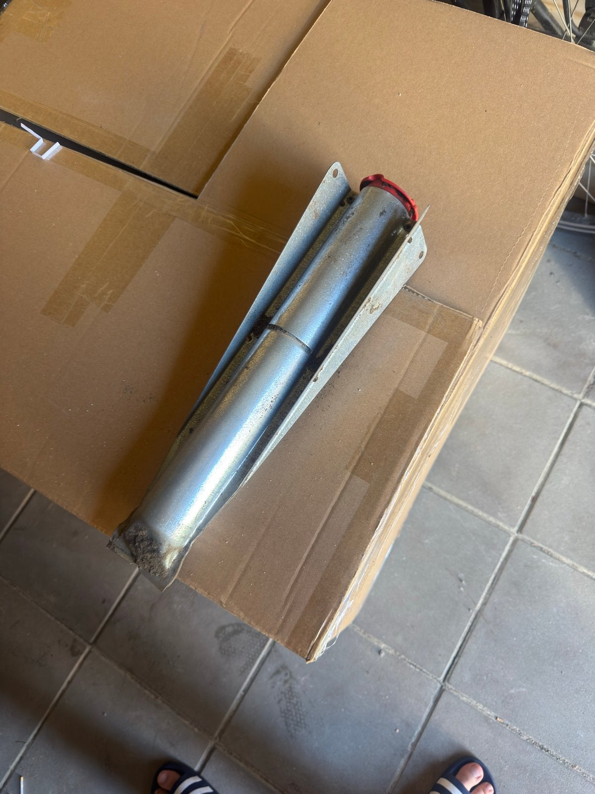 Brabantia droogmolen voetanker 4,5 cm, Tuin en Terras, Droogmolens en Wasrekken, Ophalen, Gebruikt, Overige typen