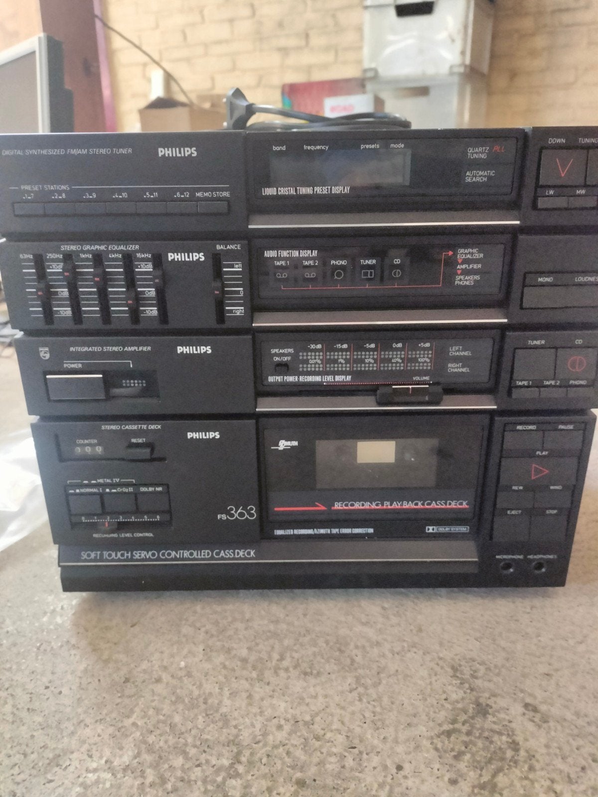 Vintage Philips FS363 midi-hifi-systeem jaren '80, Ophalen, Philips