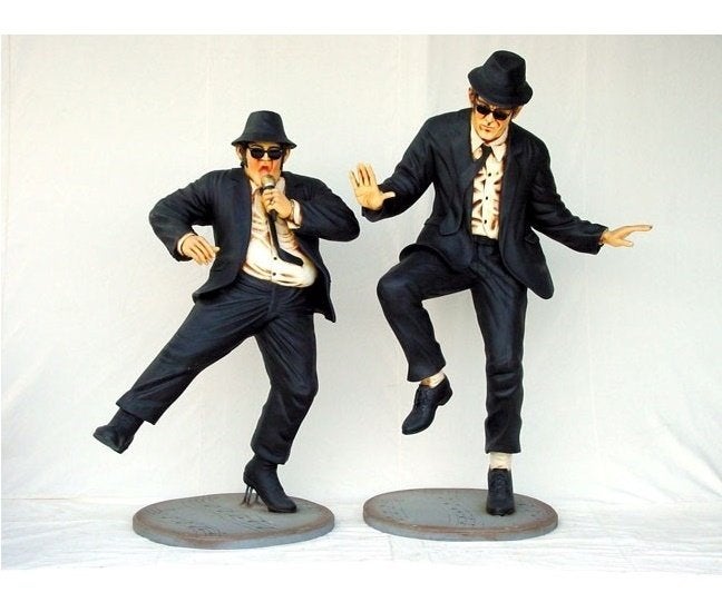 DANCING BROTHERS – Blues Brothers Hoogte 110 cm Set van 2, Ophalen, HorecaBeelden, Overige typen, Nieuw