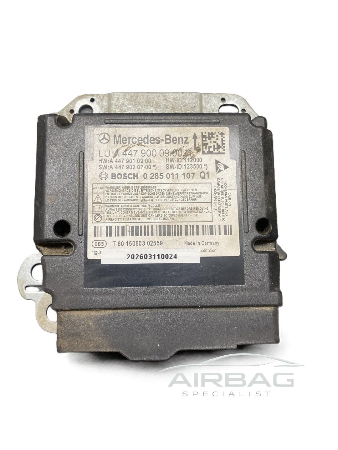 Mercedes Vito W447 2014+ airbag module srs-module regeleenhe, Gebruikt, -, -, Ophalen of Verzenden