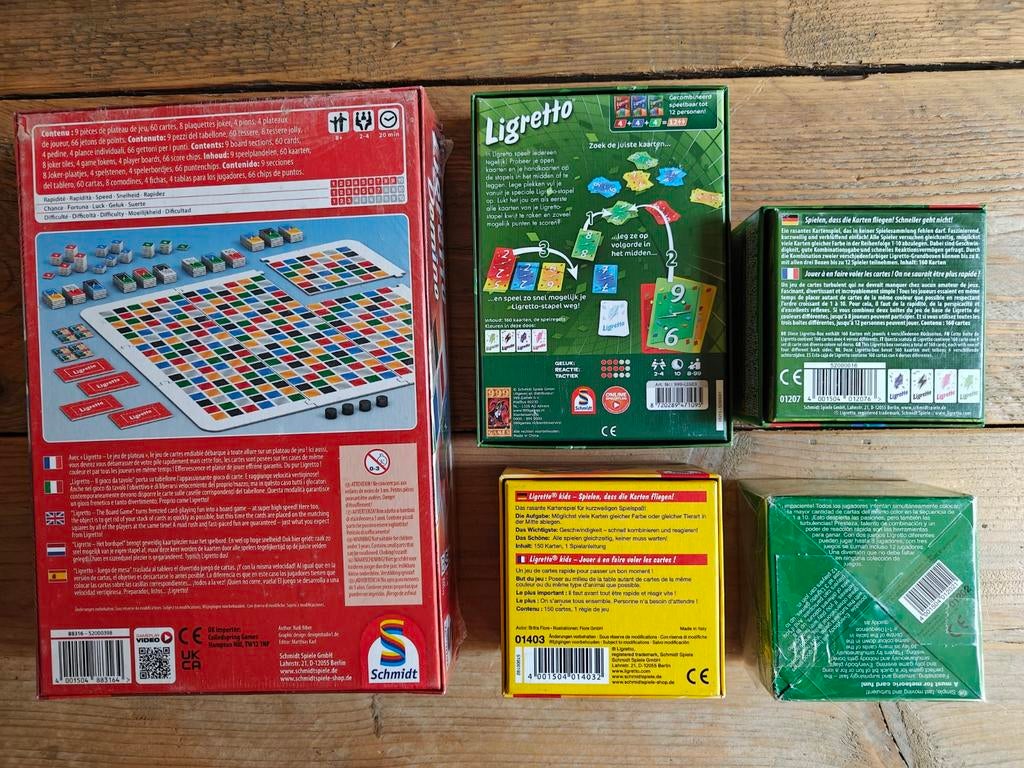 5 X Ligretto., Schmidt., Nieuw, Ophalen of Verzenden, Smidt.