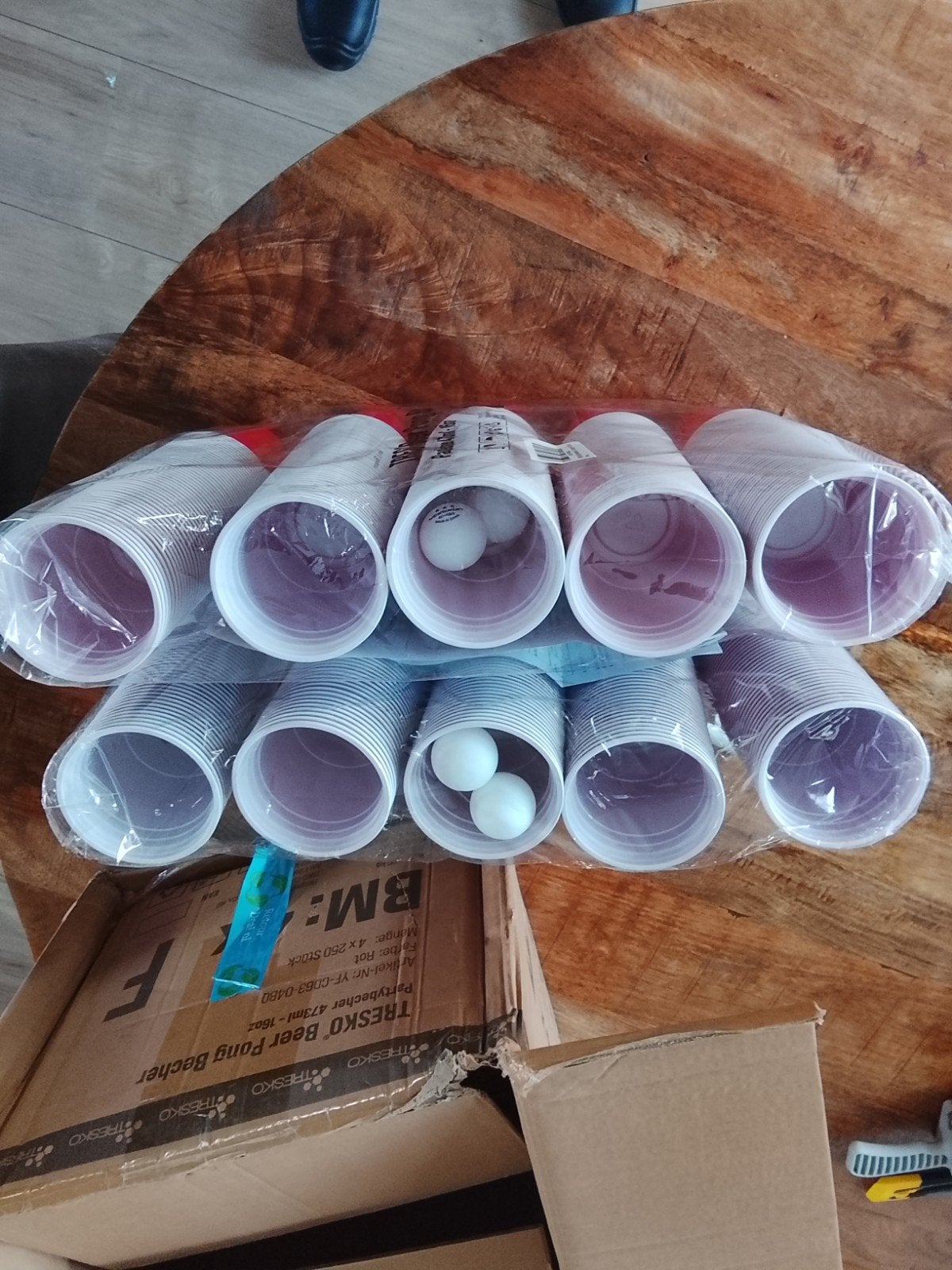 Bierpong spel - 500 bekers - Nieuw in doos, Info@dwd-company.de, DWD-Company GmbH & Co. KG, Am Eifeltor 20a, 50997 Köln - Germany