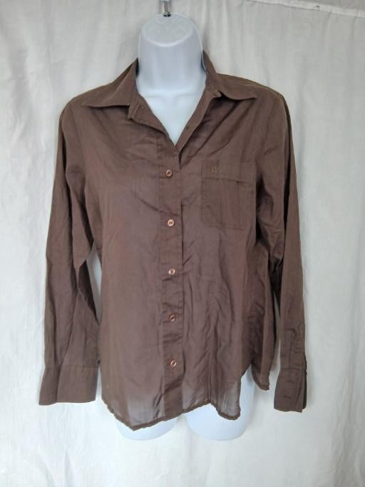 Nette bruine dames blouse mt 40 merk Lady Arrow, Maat 38/40 (M), Bruin, ., Ophalen of Verzenden