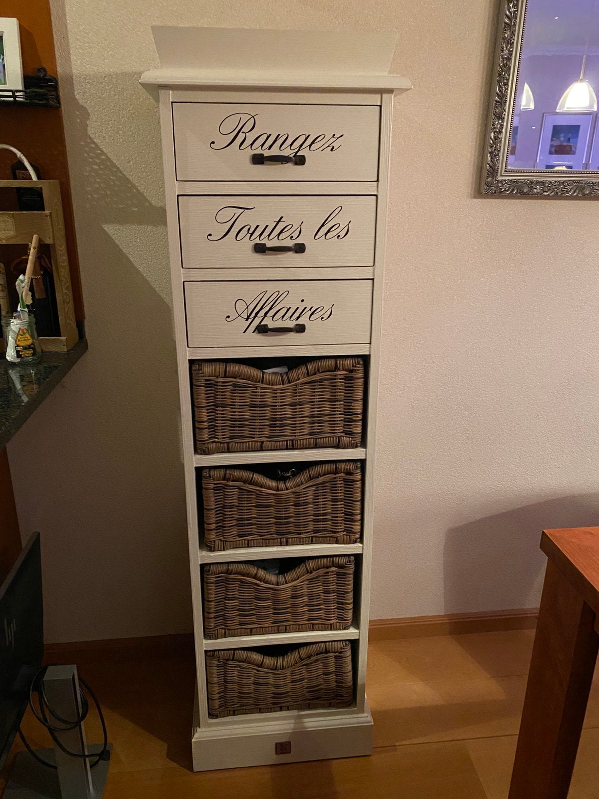 Riviera Maison “Rangez toutes les affaires”, Ophalen, Minder dan 50 cm, Overige materialen, 5 laden of meer