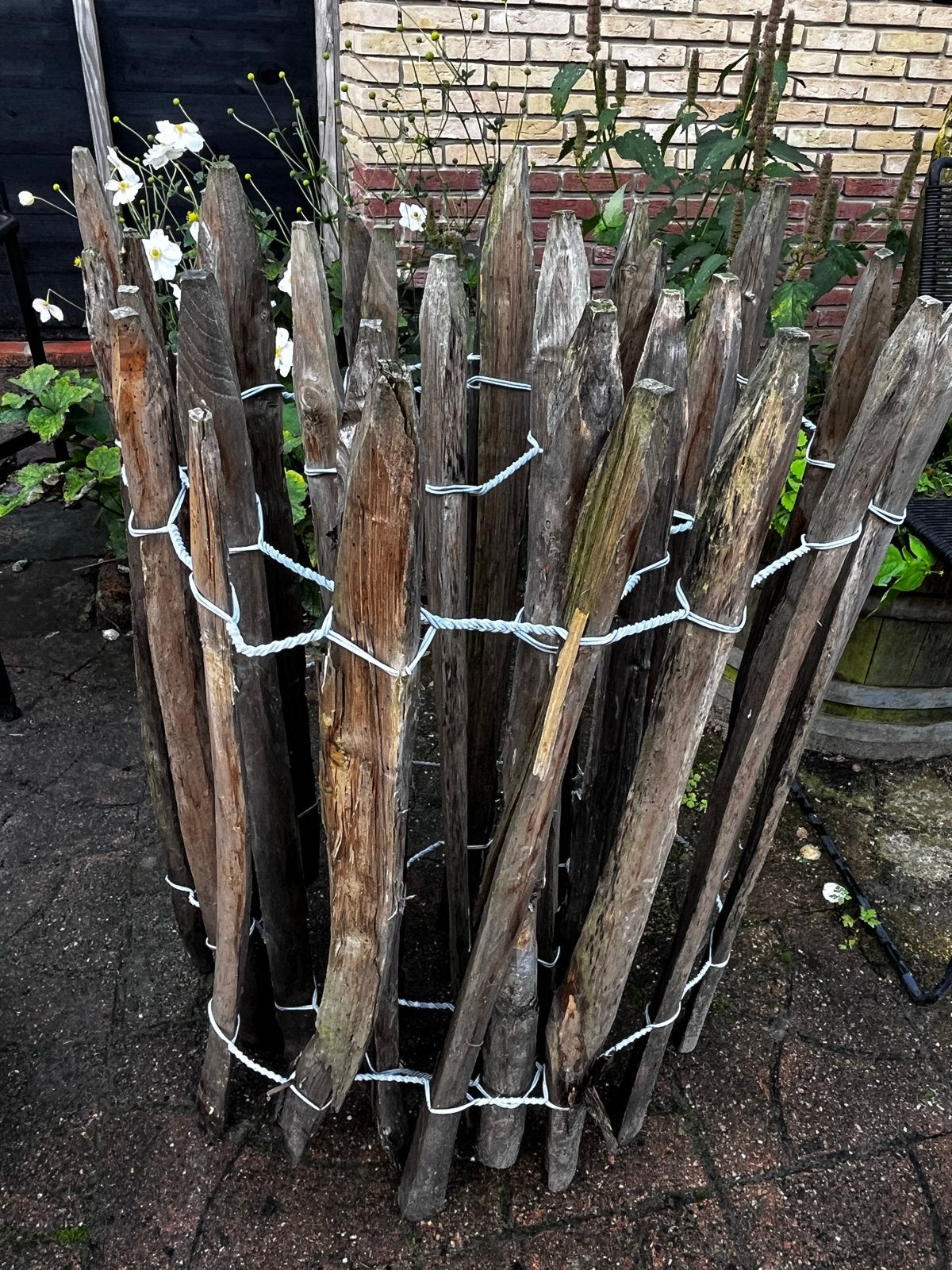 Gebruikt kastanje houten hekwerk / schapenhek, Tuin en Terras, Ophalen of Verzenden, Gebruikt, Hout, Overige typen
