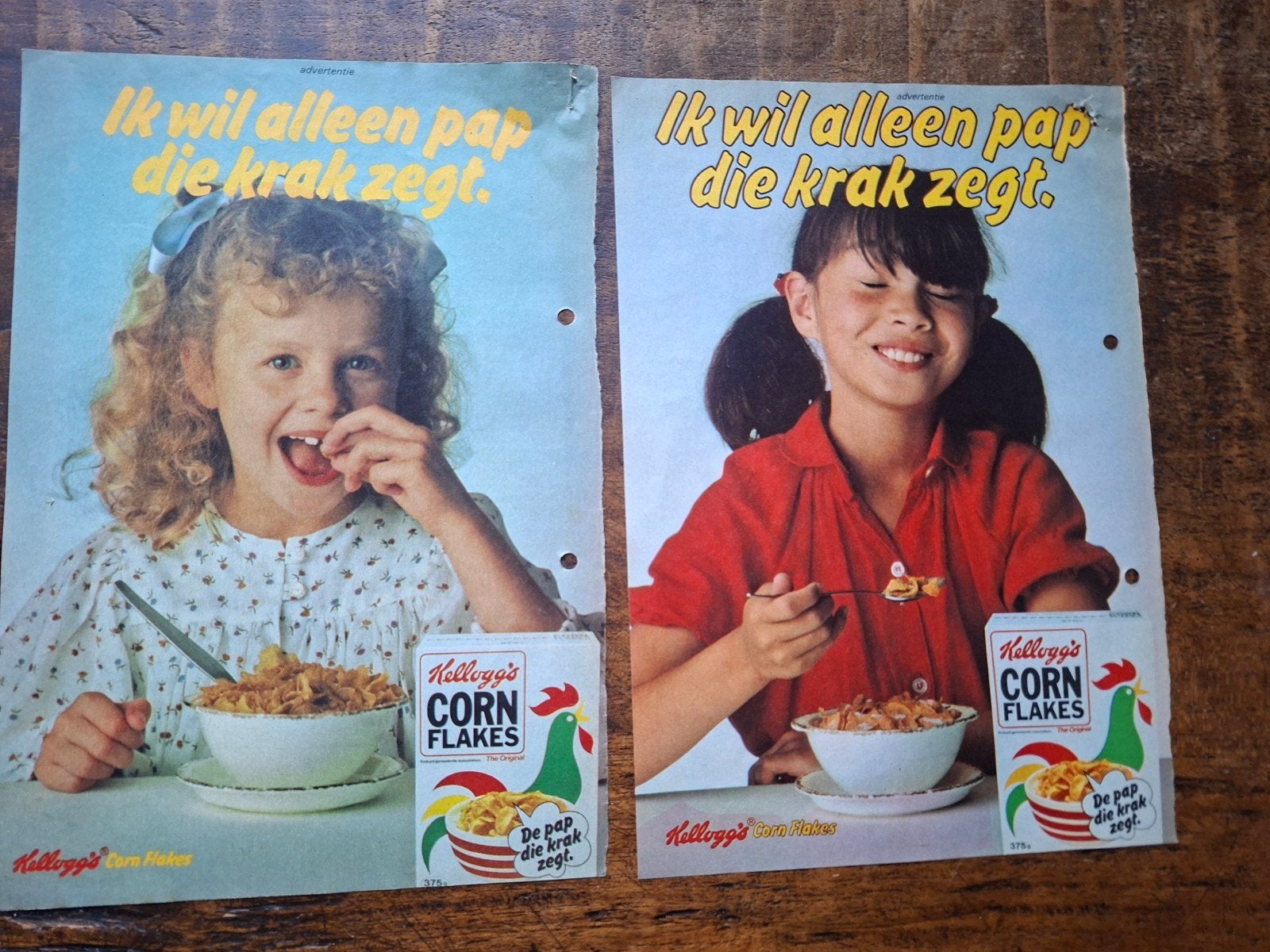 Reclame Kellogg's cornflakes jaren '70, Ophalen of Verzenden, Gebruikt, Overige typen