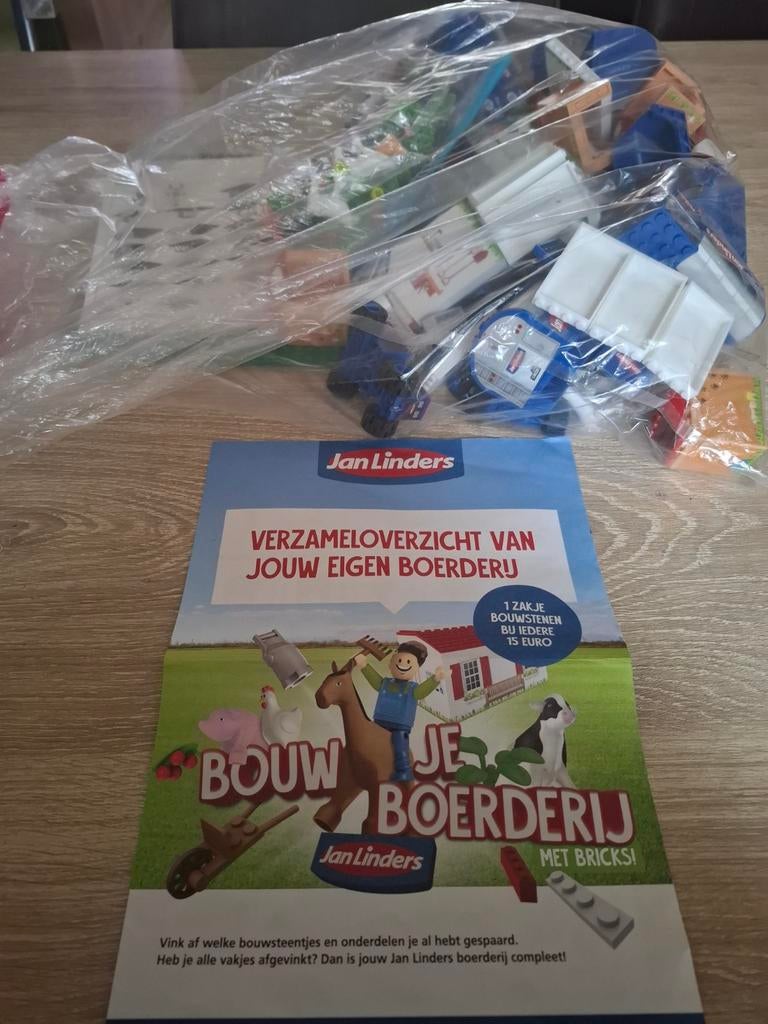 Lego Jan Linders spaaractie - complete boerderijset, Ophalen of Verzenden, Zo goed als nieuw, Overige merken