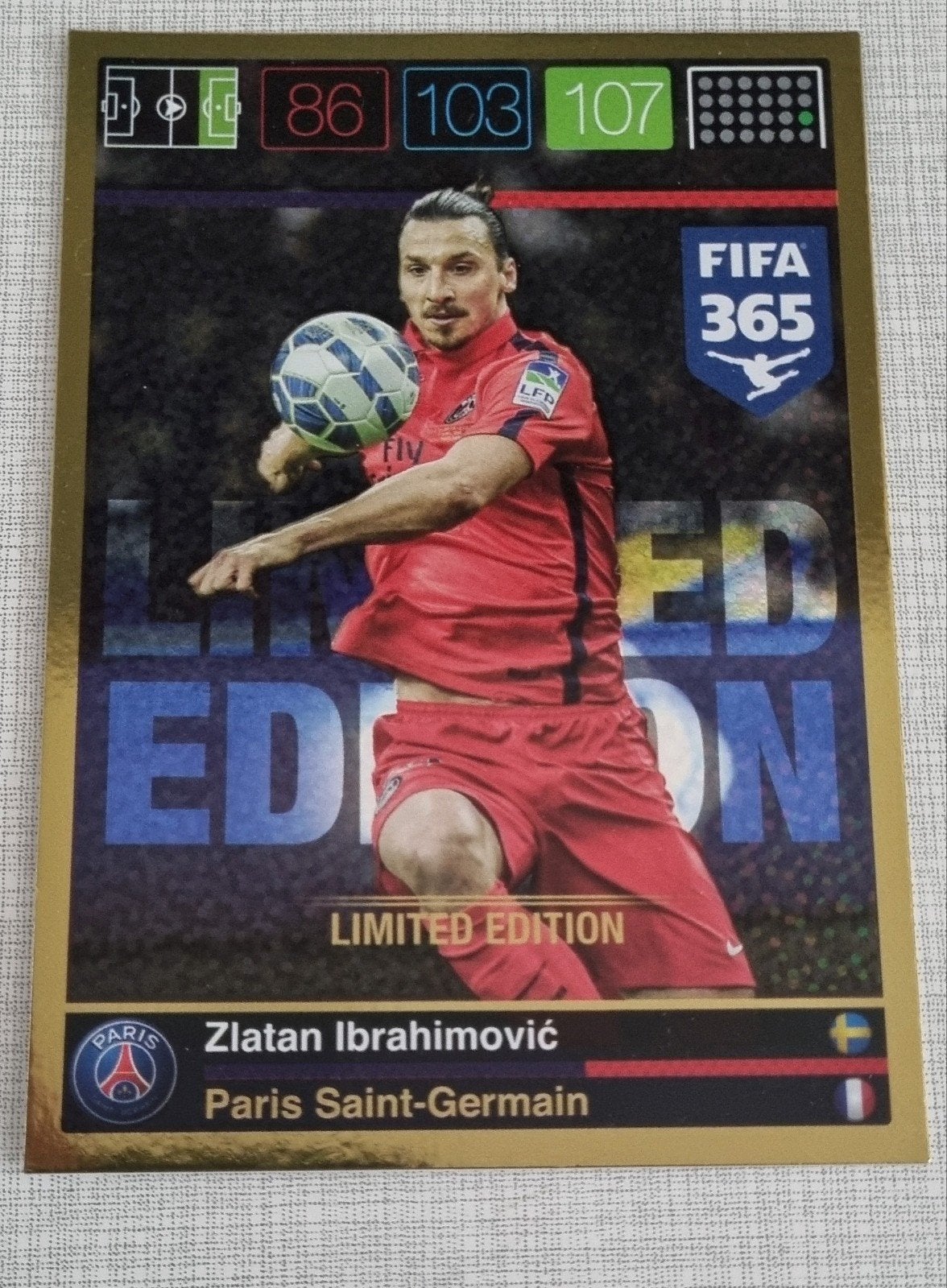 Zlatan Ibrahimović Limited Edition FIFA 365 Spelerskaart, Verzamelen, Verzenden, Zo goed als nieuw, Buitenlandse clubs, Spelerskaart