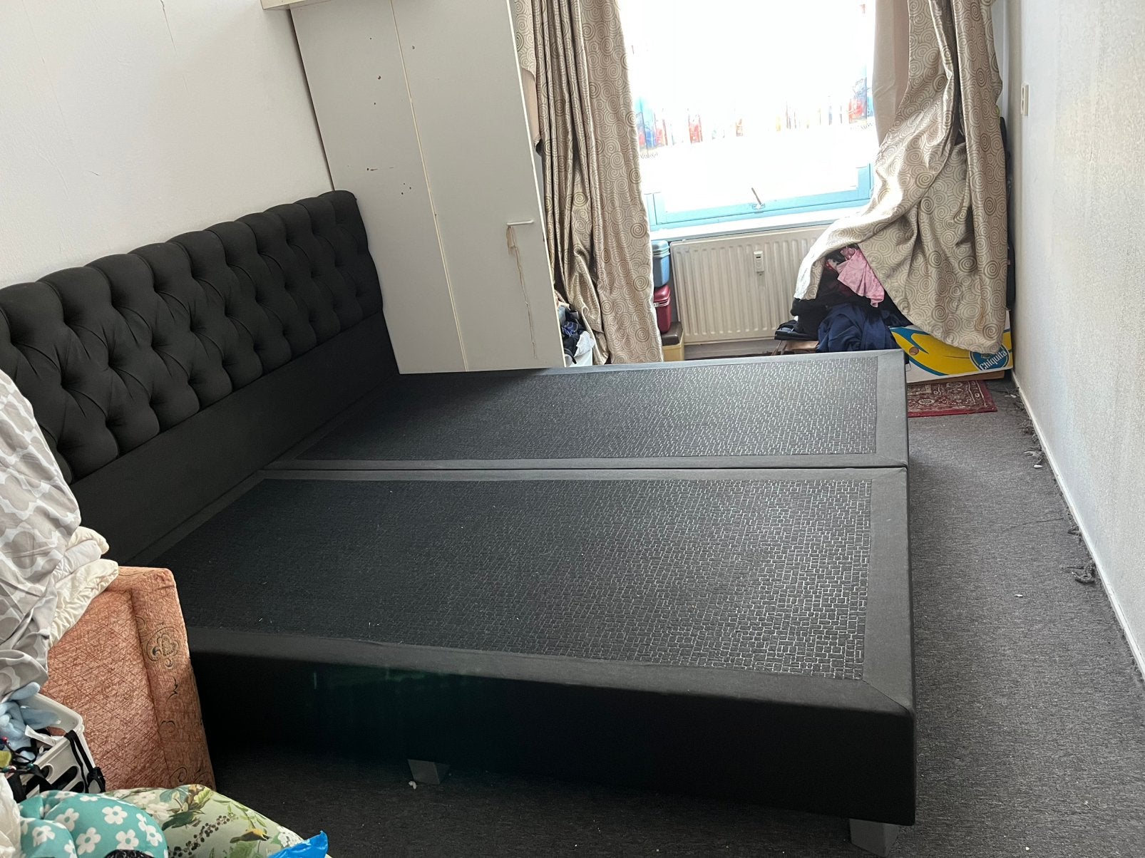 Bedslaap, Huis en Inrichting, Slaapkamer | Slaapbanken, Ophalen, Gebruikt, Zwart, Tweepersoons