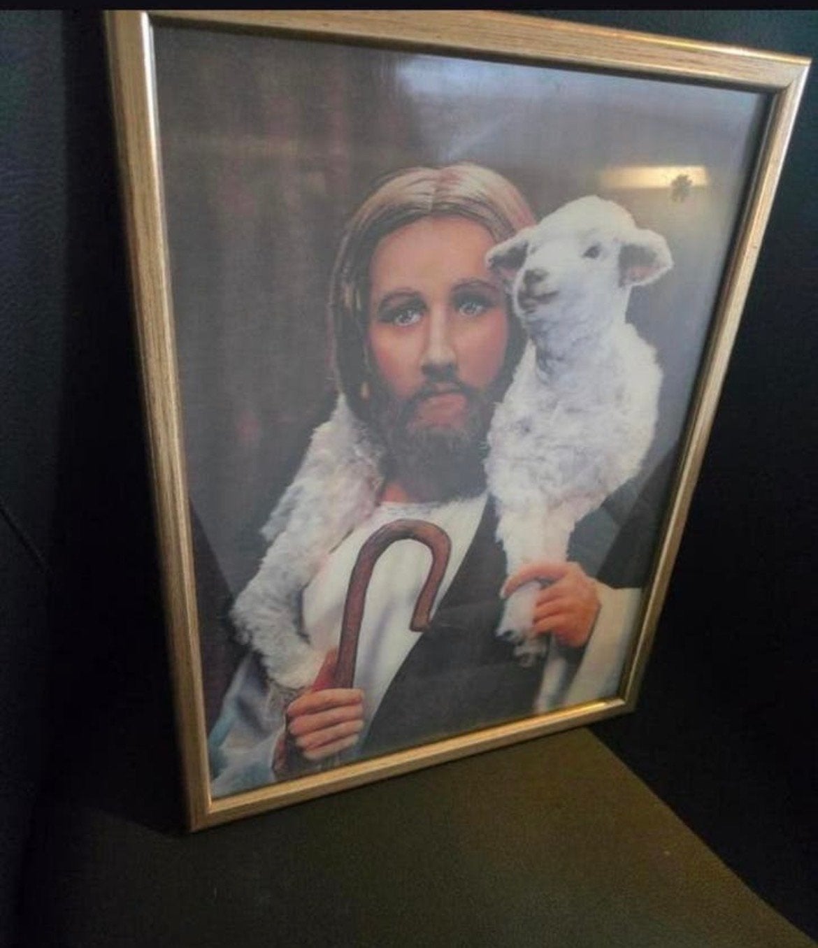 Set van 6 religieuze afbeeldingen in lijst, Antiek en Kunst, Antiek | Religie, Ophalen