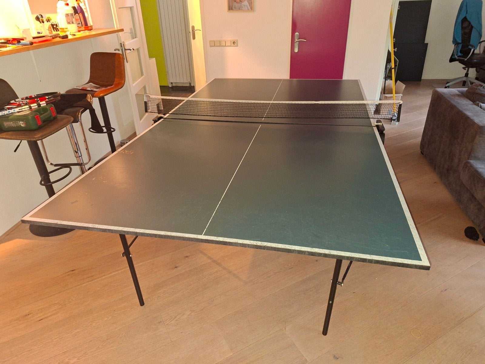 Buffalo Tafeltennistafel - Inklapbaar en Verrijdbaar, Ophalen, Gebruikt, Tafel Indoor, Inklapbaar