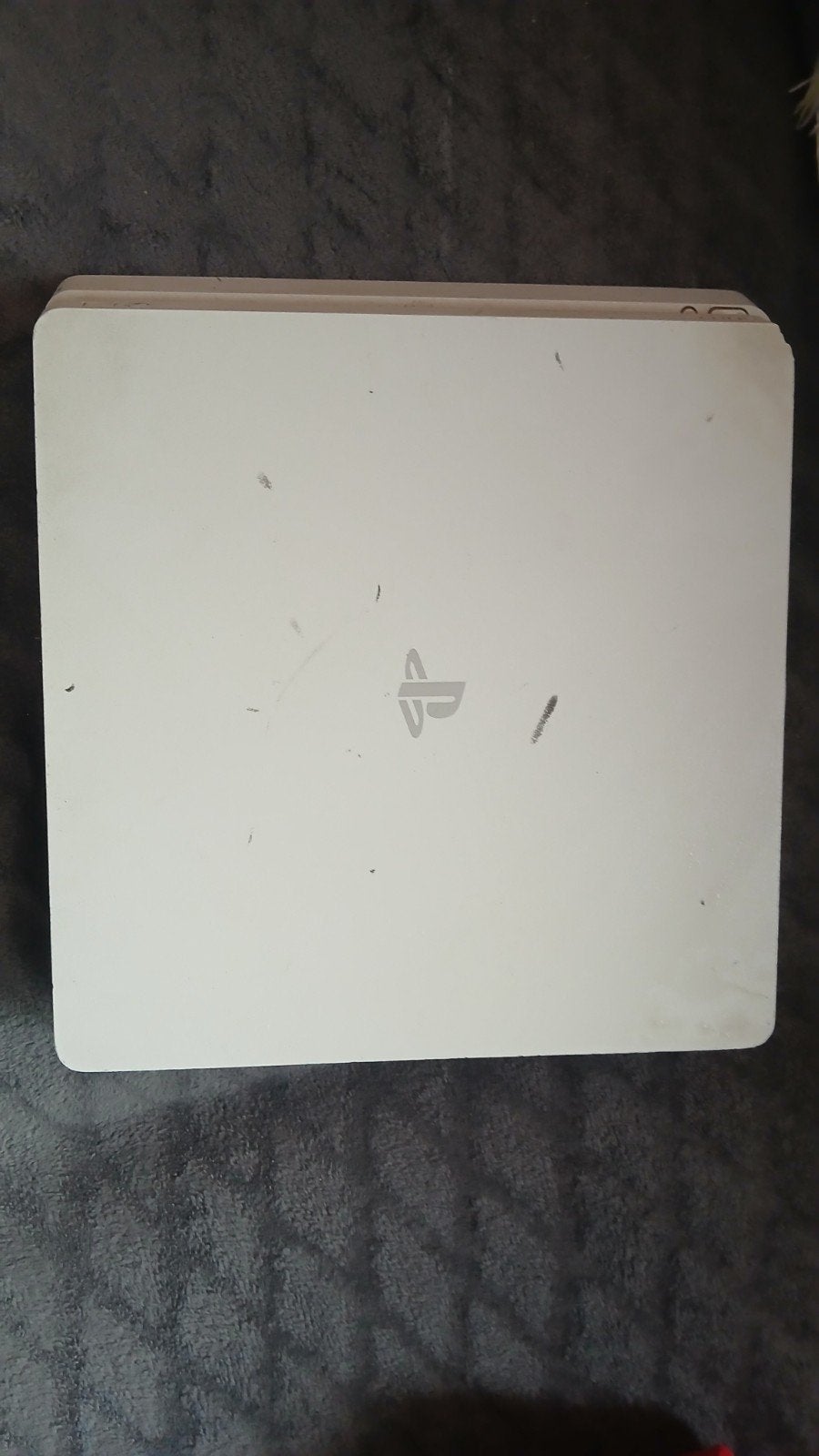 Witte PlayStation 4 Slim - Inclusief oplader en 2 controller, Ophalen, Met 2 controllers, Slim, Gebruikt