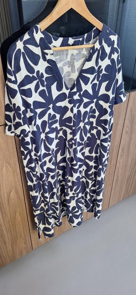 Jurk, kort model, Kleding | Dames, Maat 38/40 (M), Blauw, Ophalen of Verzenden, Zo goed als nieuw