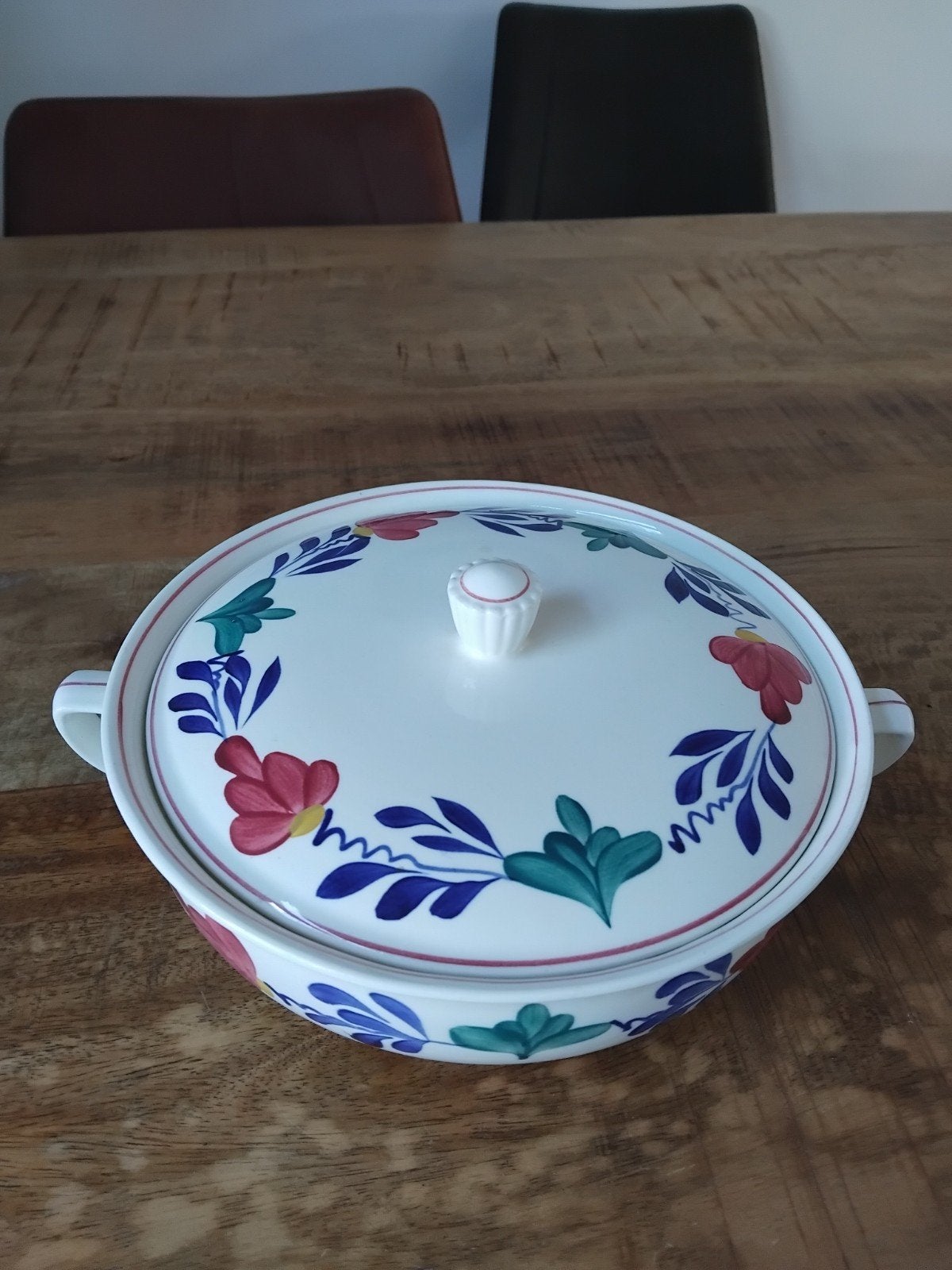 Vintage Boerenbont dekschaal Holland handgeschilderd 🎄🎁, Ophalen of Verzenden