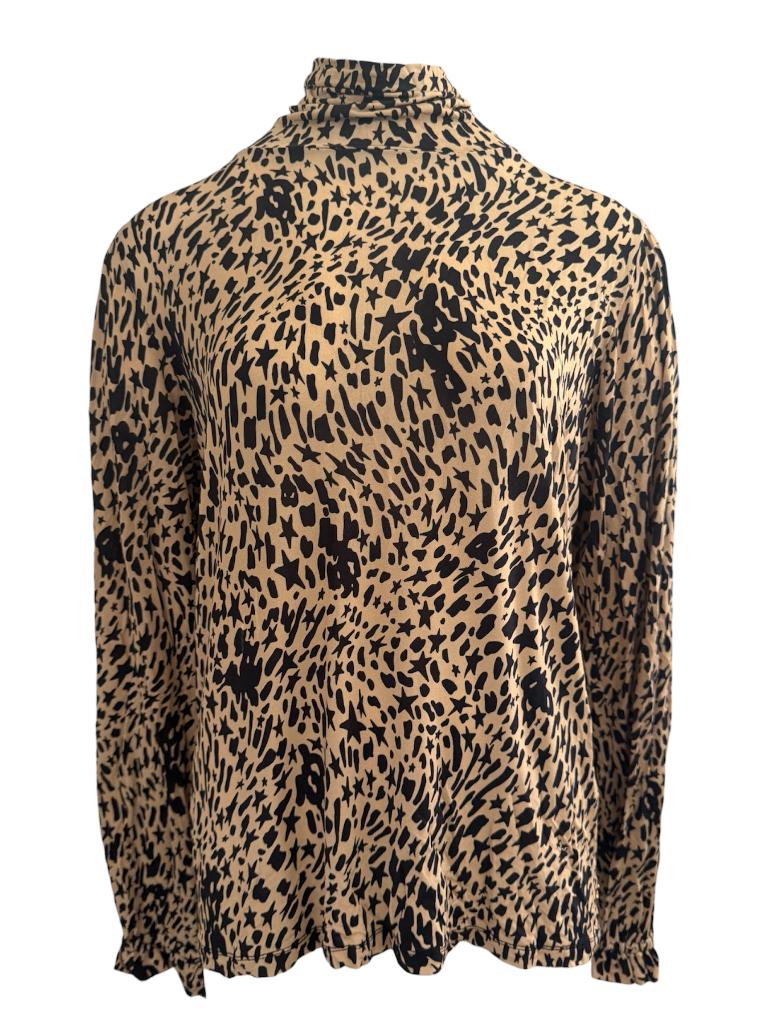 Fabienne Chapot shirt lange mouw L, Maat 38/40 (M), Bruin, Ophalen of Verzenden, Zo goed als nieuw