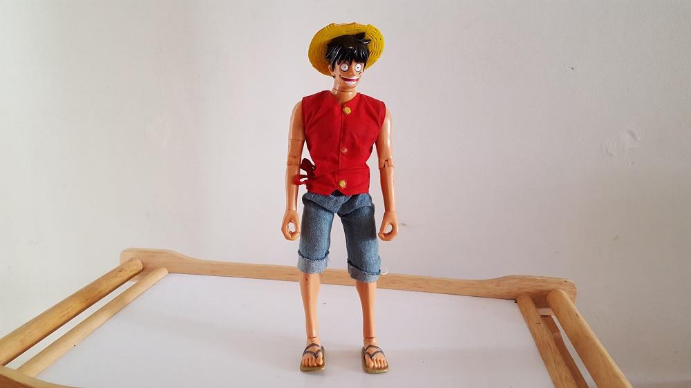 Luffy 32 Cm - One Piece, Ophalen of Verzenden, Gebruikt, Tv, Actiefiguur of Pop
