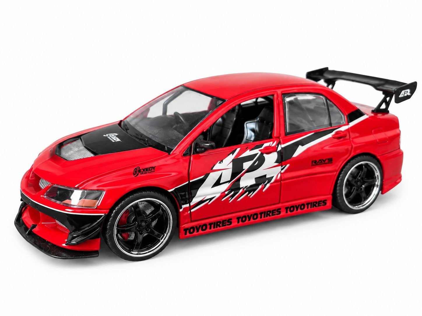 1:24 Mitsubishi Lancer Evolution IX, Ophalen of Verzenden, Zo goed als nieuw, Auto, Jada