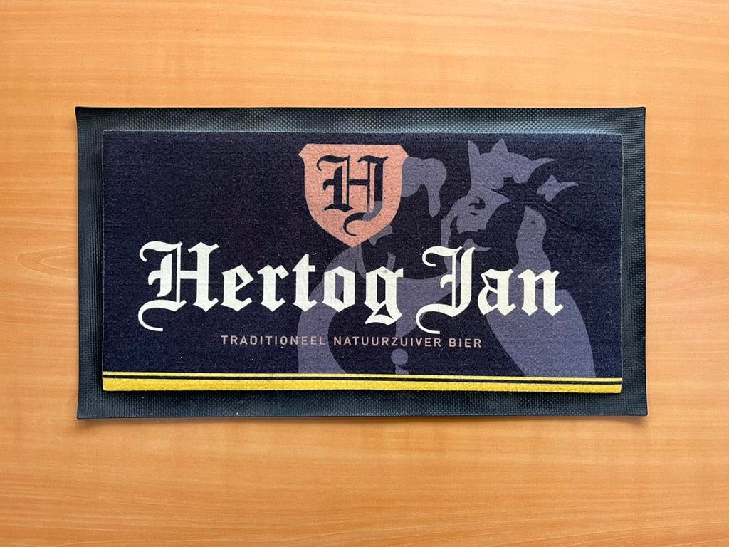 Hertog Jan Bier Barmat HJ Bar Mat Pilsener Pils Kleedje, Ophalen of Verzenden, Zo goed als nieuw, Overige typen, Hertog Jan