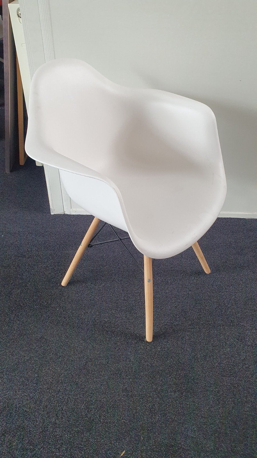 Vitra Eames DAW look, Ophalen, Wit, Kunststof, Eén