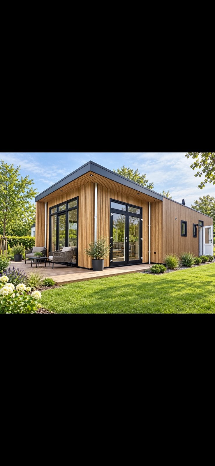 Luxe chalet mantelzorgwoning te koop, Caravans en Kamperen, Tot en met 4