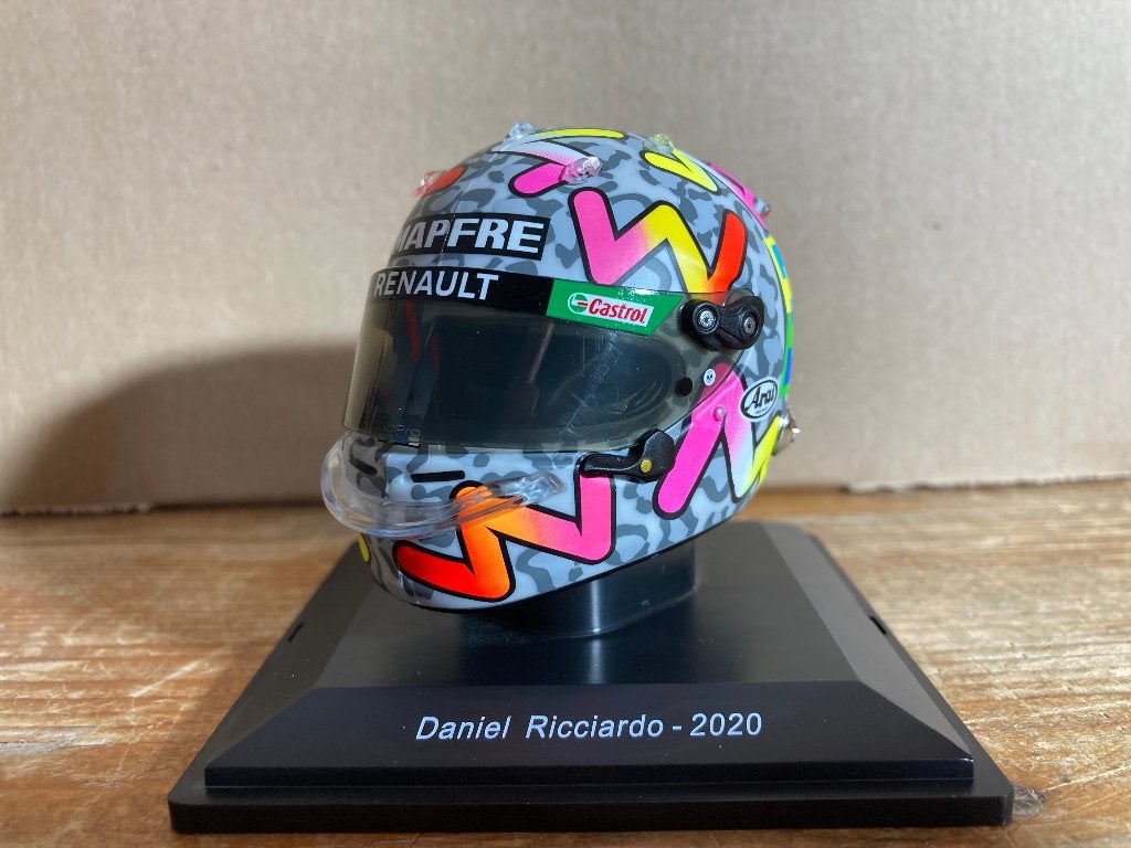 ✅ Daniël Ricciardo 2020 helm 1:5 Spark Renault R.S.20 F1, Ophalen of Verzenden, Nieuw, Formule 1