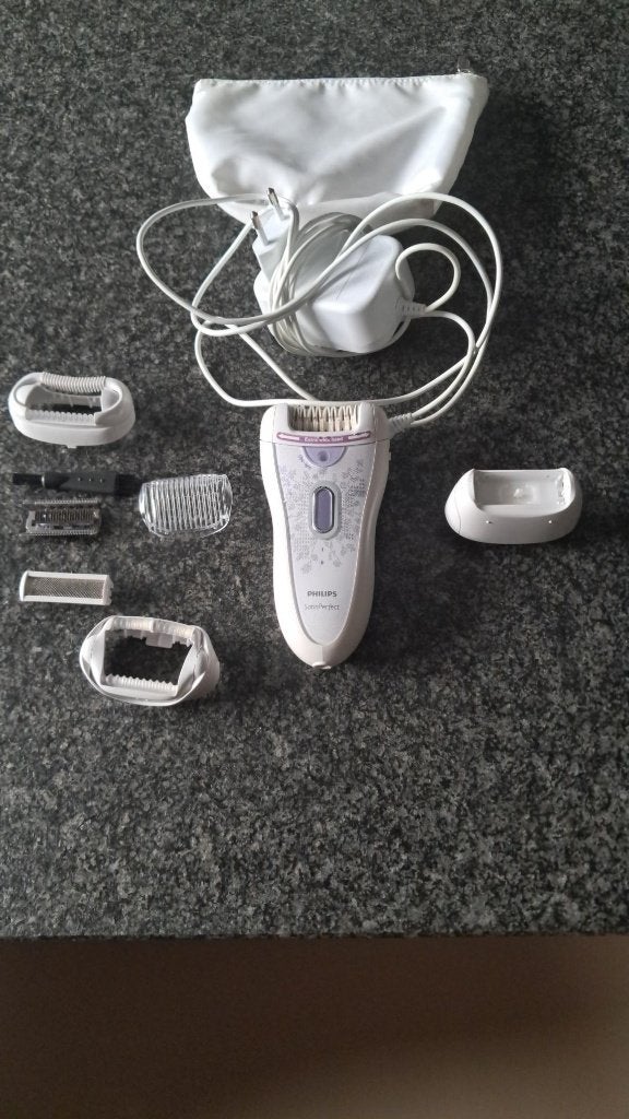 Epilator met het SkinPerfect-systeem, Ophalen, Gebruikt, Scheren en Epileren