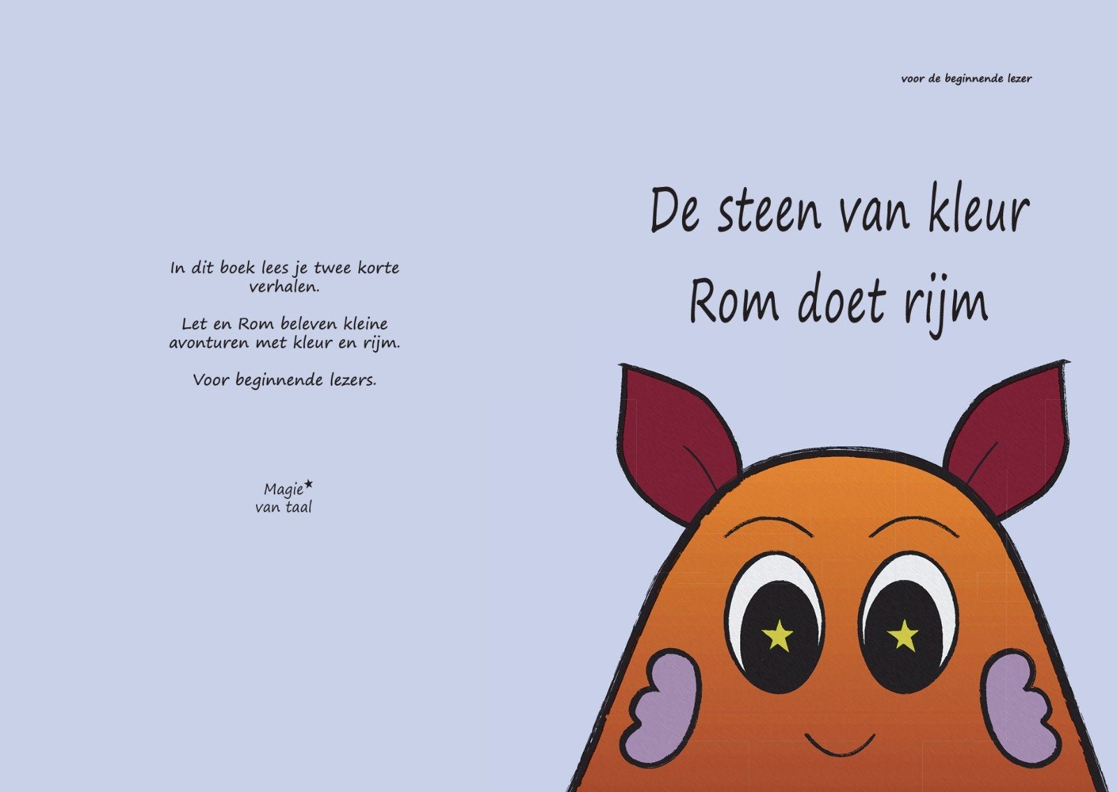 Kinderboek: De steen van kleur en Rom doet rijm + stickervel, Verzenden, Nieuw, 3 tot 4 jaar