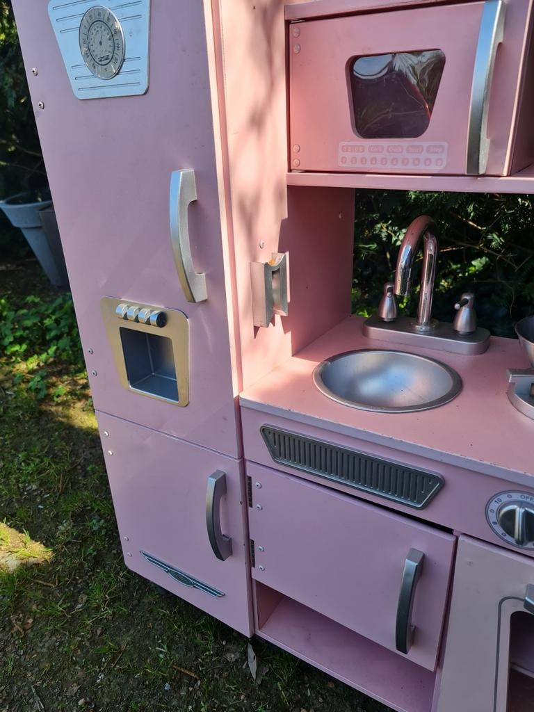 Speelkeuken voor kinderen .KIDKRAFT rosé uitvoering, Ophalen, Zo goed als nieuw, Overige materialen, Speelkeuken