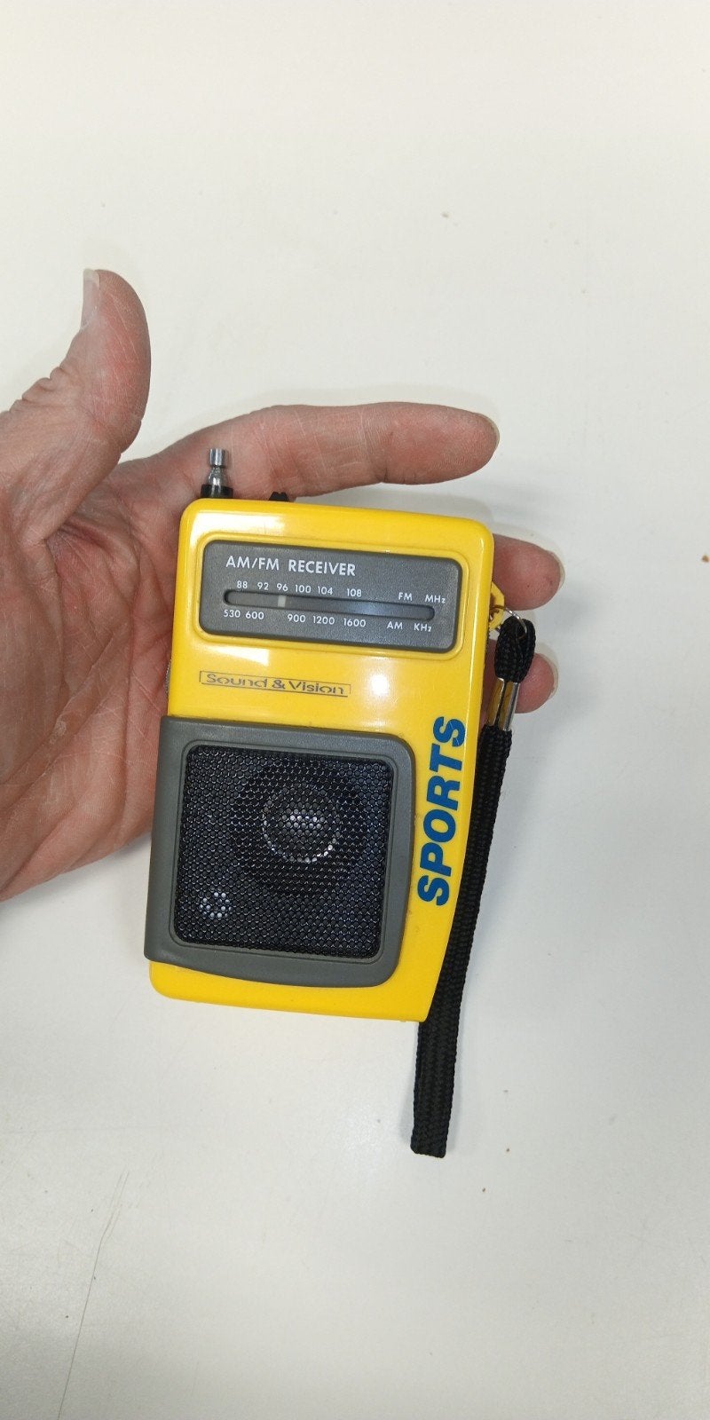 AM/FM radio op batterijen - sound & Vision SPO, Ophalen of Verzenden, Gebruikt, Radio