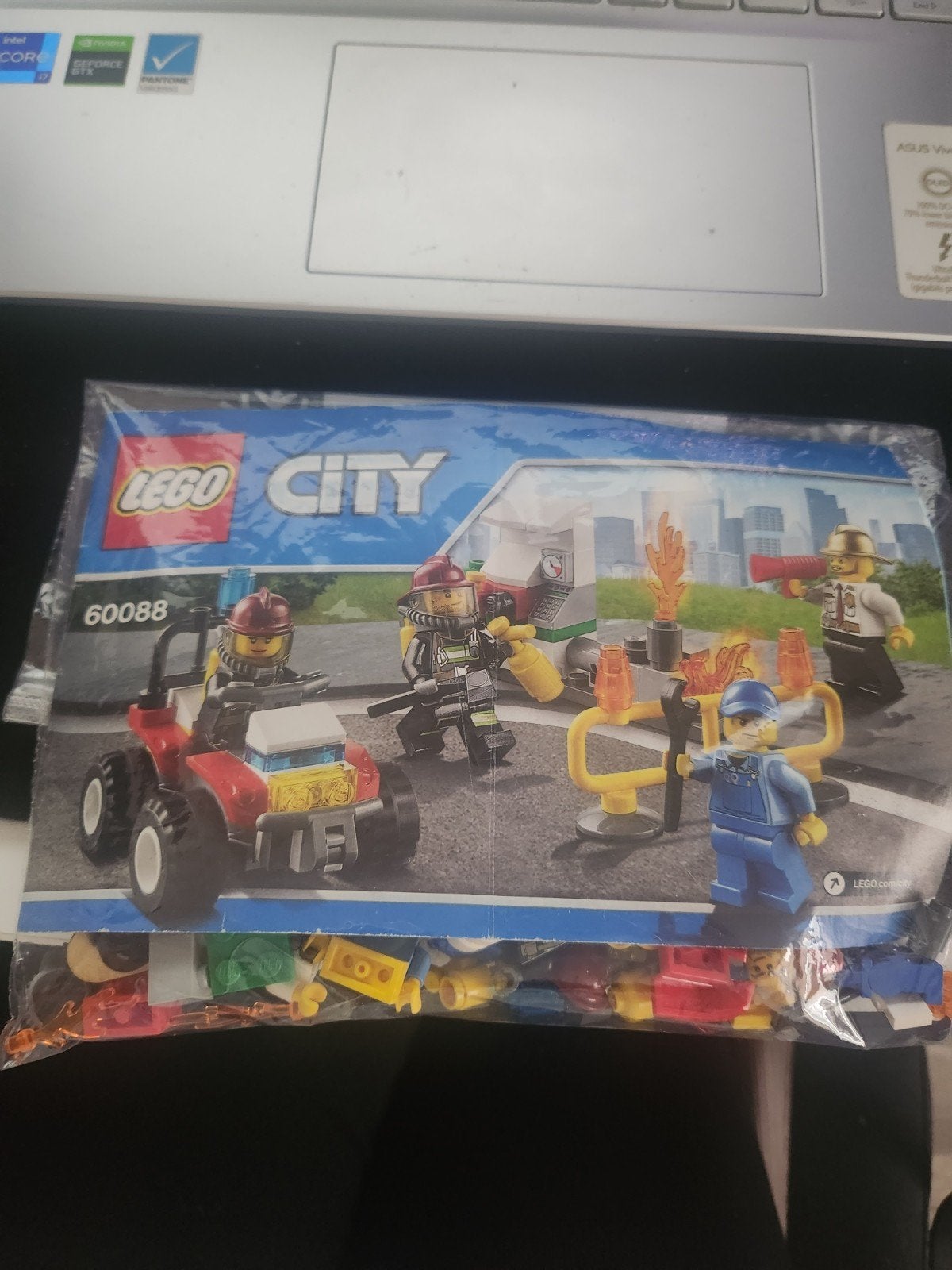 Lego City 60088 Brandweer Starter Set, Compleet, City, Lego, Ophalen of Verzenden