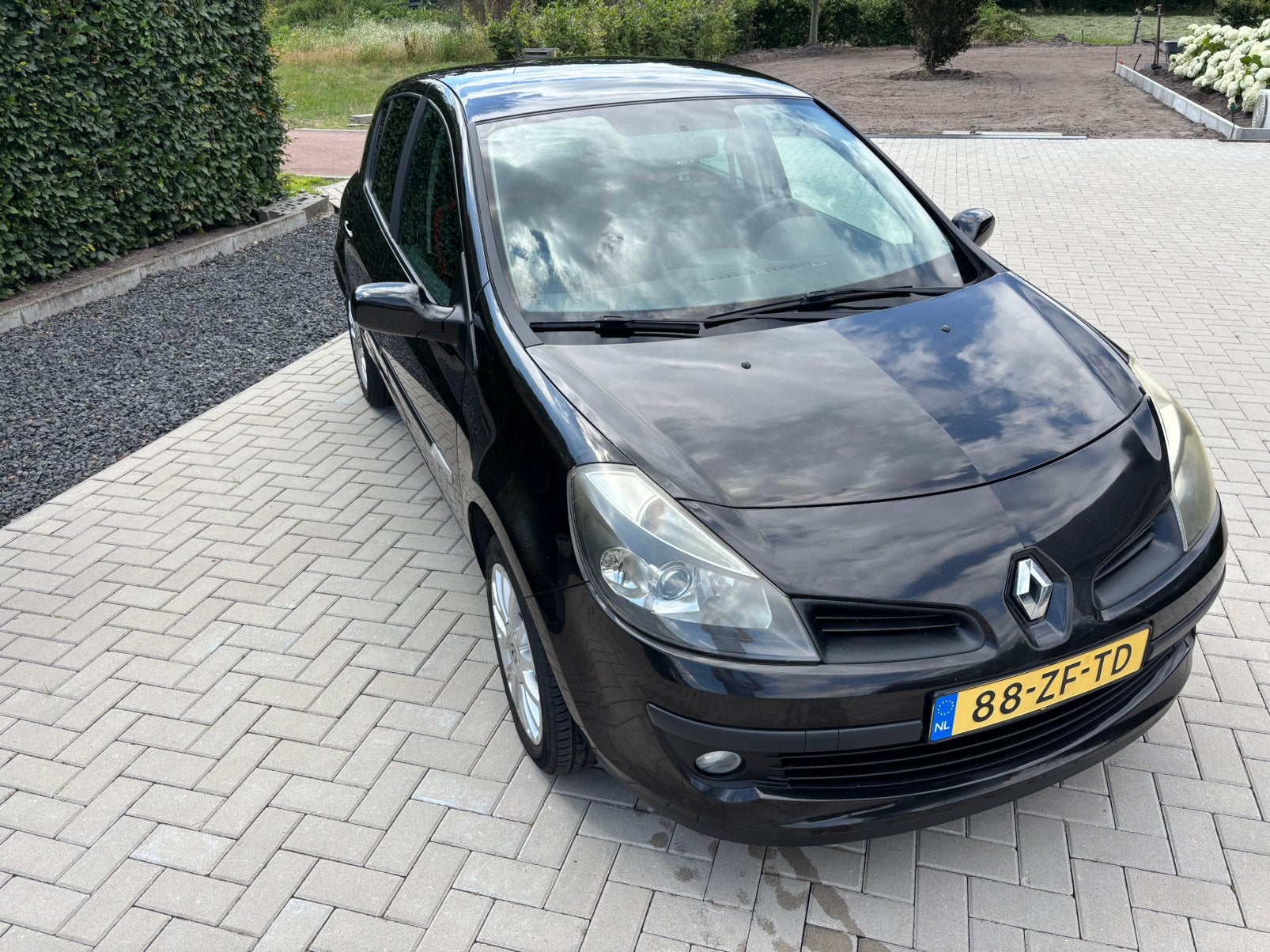 Renault Clio 1.2 TCE 5-DRS 2008 Zwart, Auto's, Voorwielaandrijving, 535 kg, 4 cilinders, 100 pk