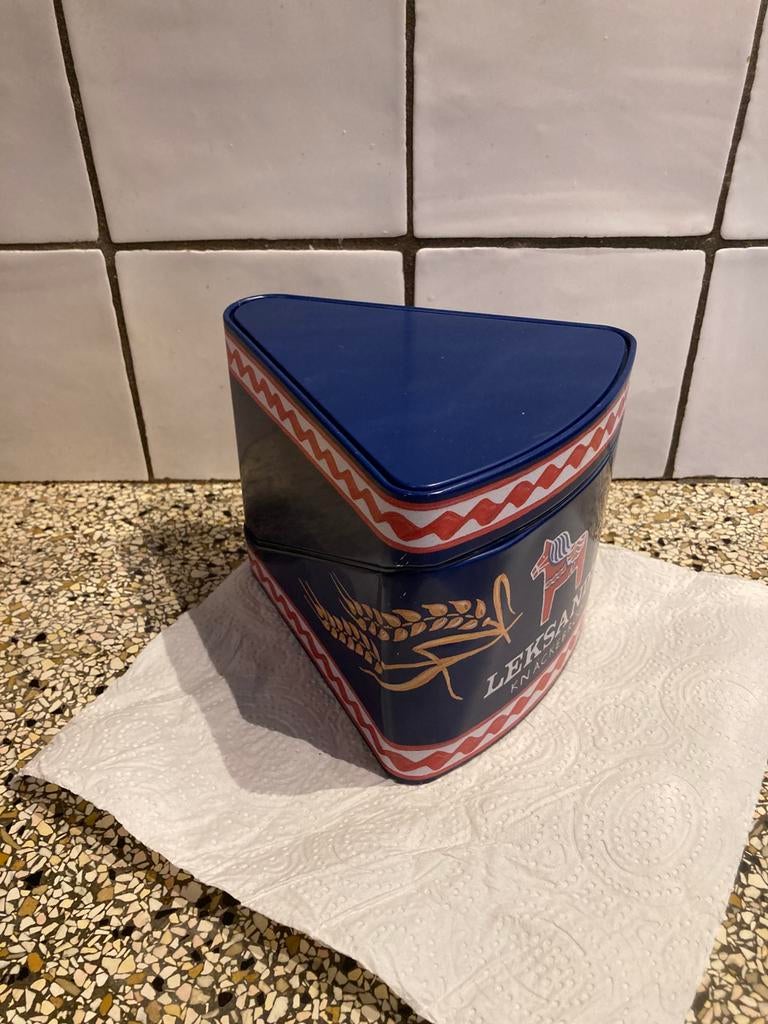 Leksands knäckebröd blik, Verzamelen, Ophalen of Verzenden, Zo goed als nieuw, Overige