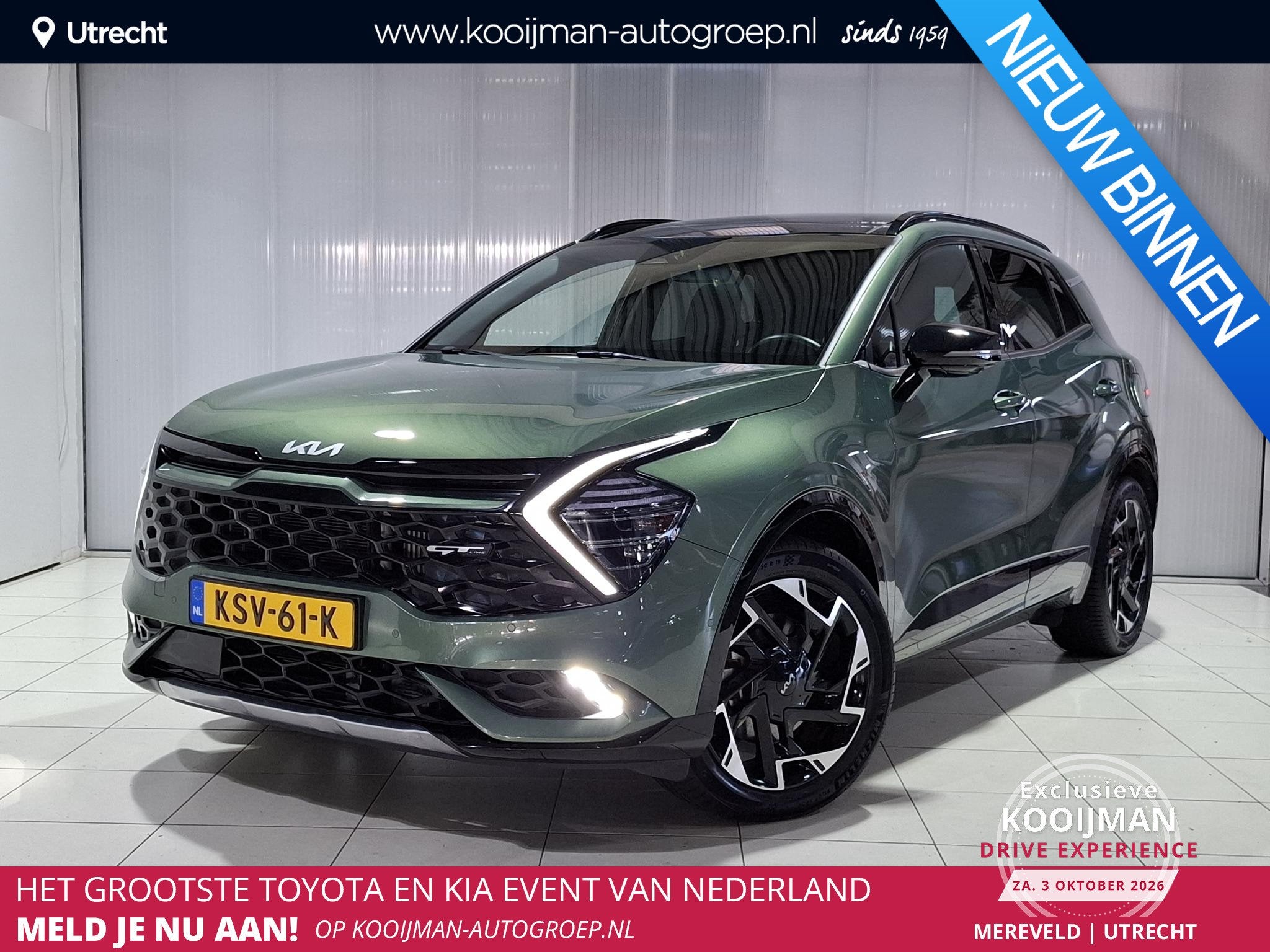 Kia Sportage 1.6 T-GDi Plug-in Hybrid AWD GT-PlusLine Stoel, Auto's, Automaat, 1350 kg, 14 kWh, Gebruikt