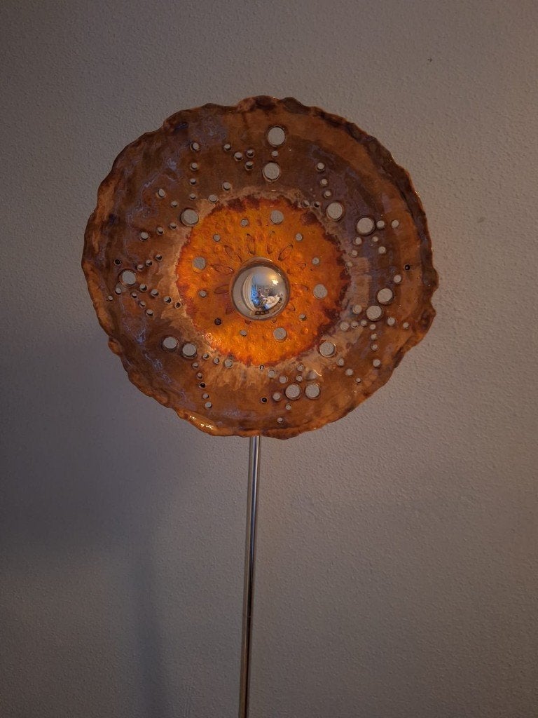 Bijzonder lampenkap van keramiek, Ophalen, Zo goed als nieuw, Rond, Minder dan 25 cm