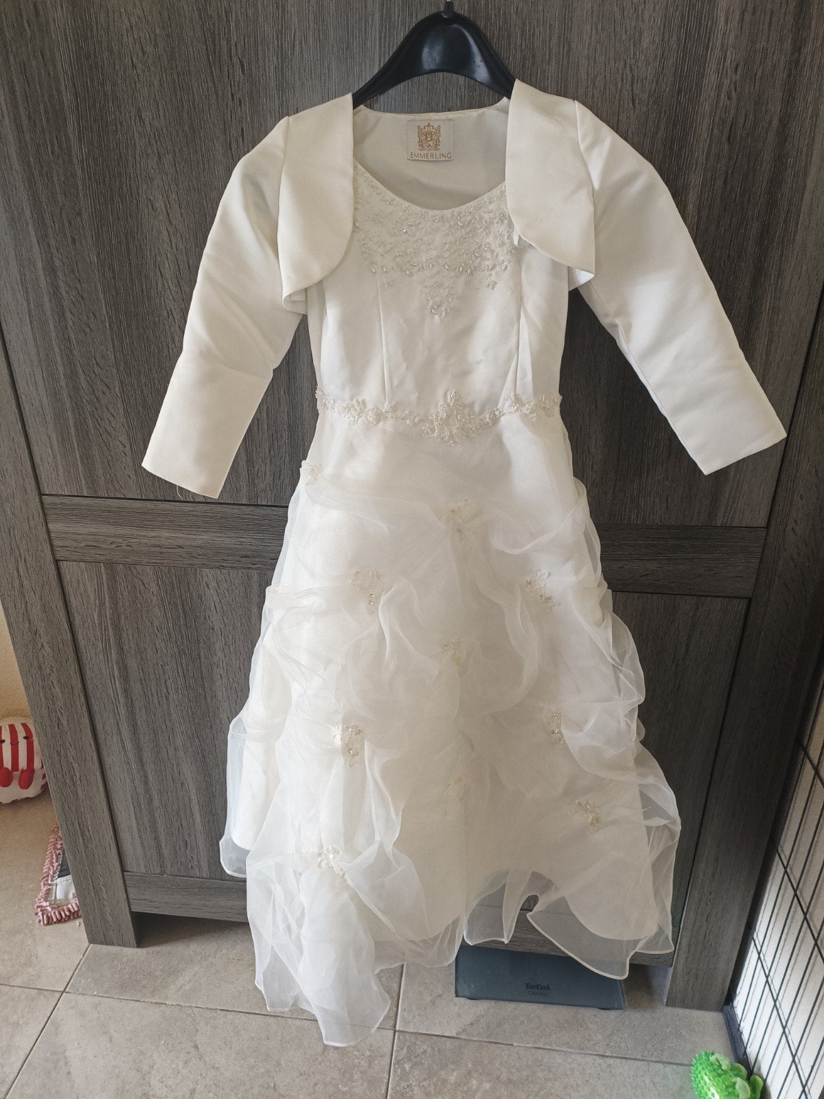 Emmerling communiejurk/feestjurk met bolero, Ophalen of Verzenden, Zo goed als nieuw, Emmerling, Meisje