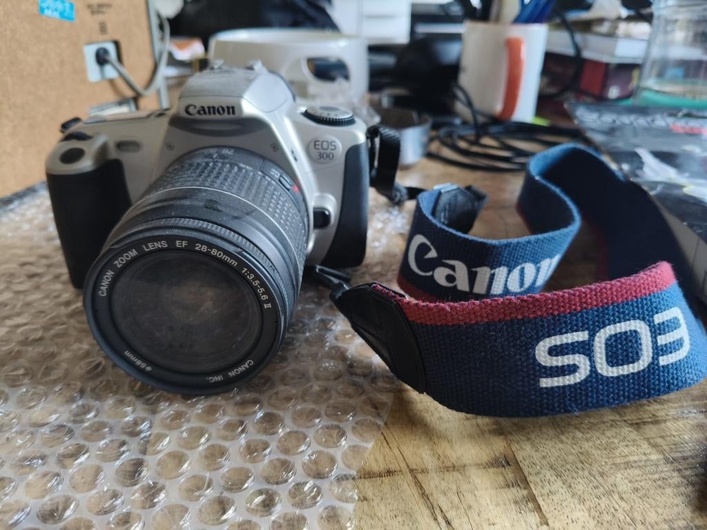 Canon EOS 300 Spiegelreflexcamera met EF 28-80mm lens, Ophalen, Gebruikt, Spiegelreflex, Canon