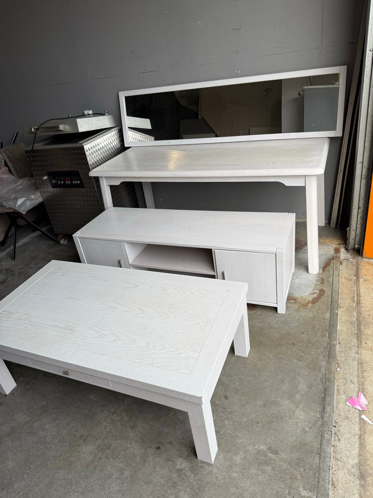 Meubels: Salontafel, eettafel, dressoir, spiegel, tv kast, Huis en Inrichting, Tafels | Salontafels, Ophalen, 50 – 75, Gebruikt