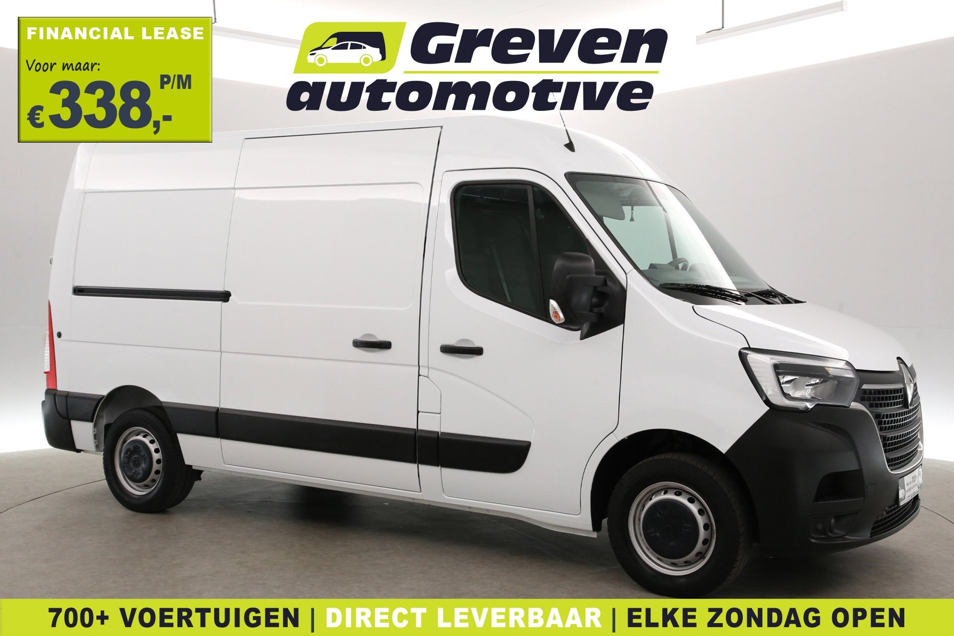 Renault Master 2.3 L2H2 | Airco | 3 Zits | Trekhaak | Parkee, Auto's, Voorwielaandrijving, Gebruikt, Euro 6, 4 cilinders