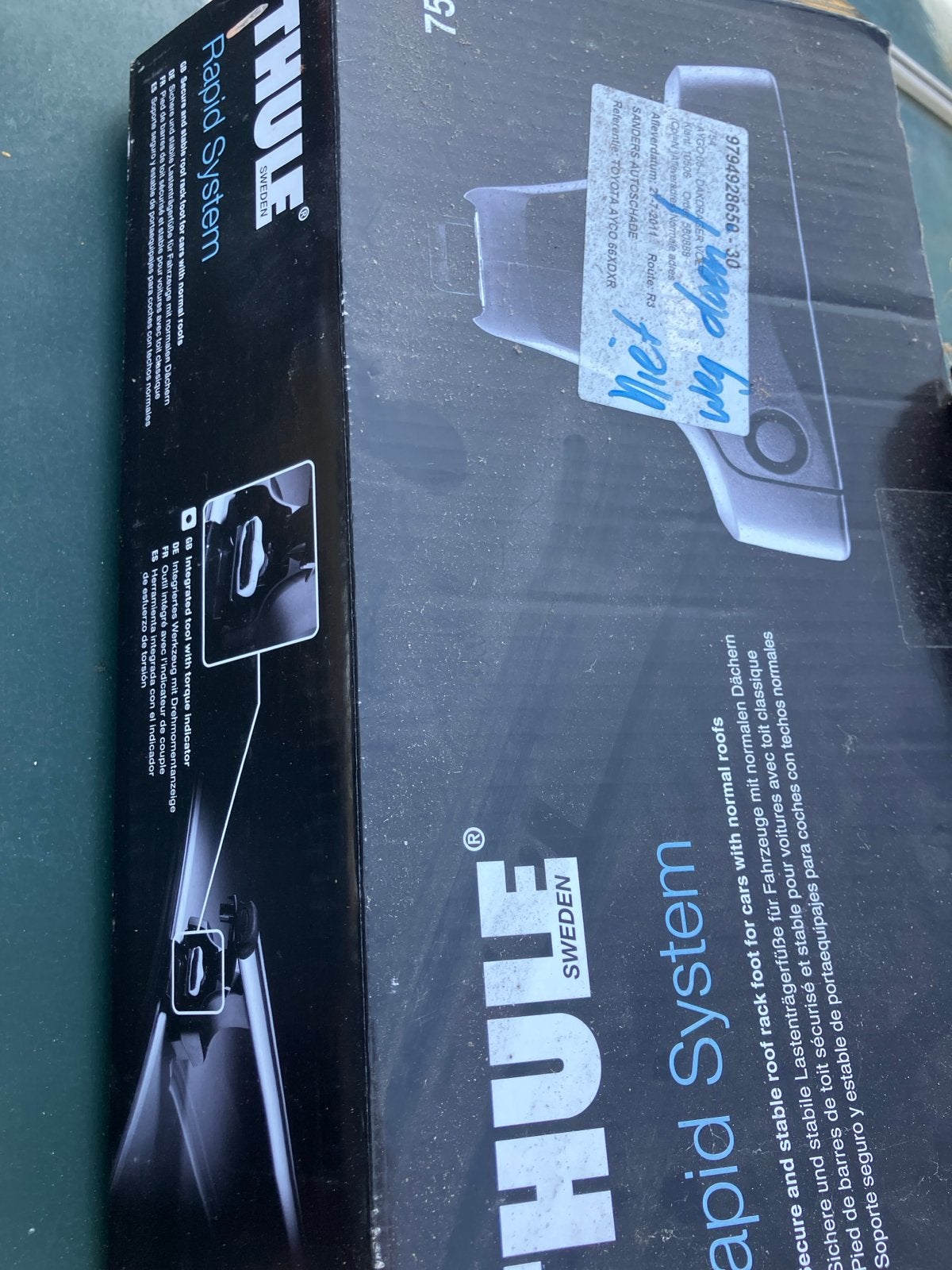 Thule dakdragers + Kit 1427 voor Toyota Yaris/Aygo, Ophalen of Verzenden, Gebruikt
