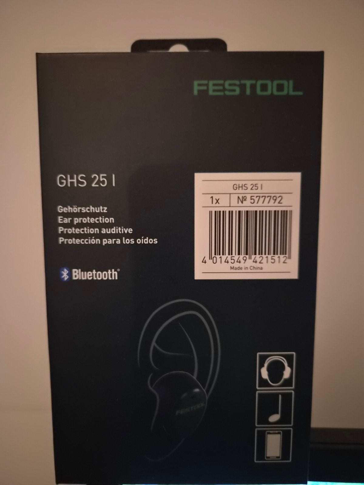 Festool GHS 25 I Gehoorbescherming met Bluetooth, Ophalen of Verzenden, Bluetooth, Zo goed als nieuw