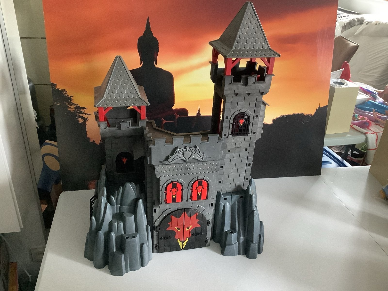 Playmobil Kasteel met ridders en accessoires, Gebruikt, Complete set, Ophalen of Verzenden, Kasteel/Fort