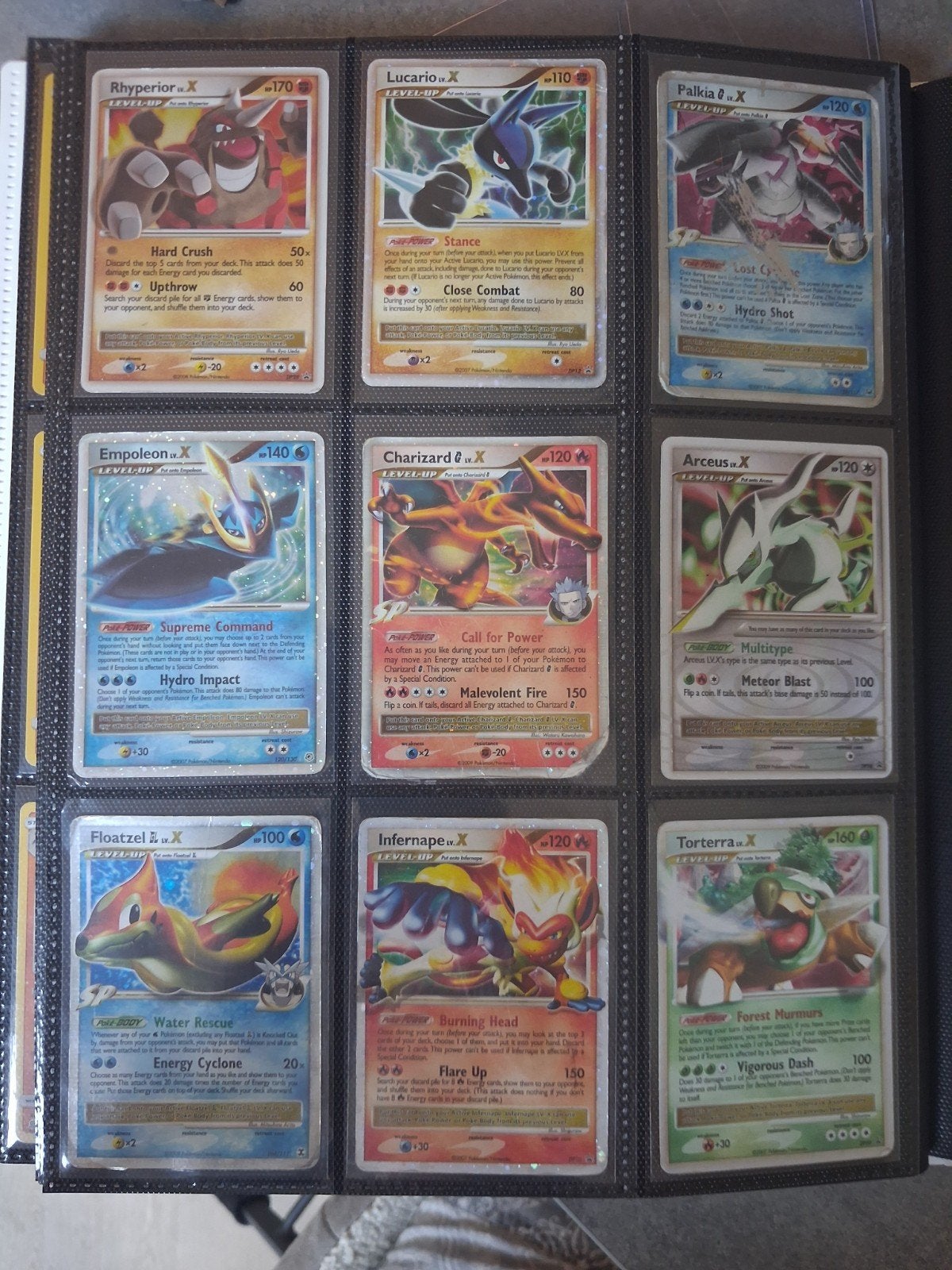 Pokémon LV.X Kaarten Collectie (9 stuks), Ophalen of Verzenden, Gebruikt, Meerdere kaarten